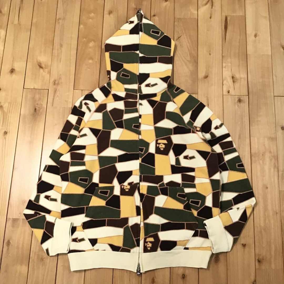 Bape × Nigo BAPE Patchwork camo full zip hoodie a bathing ape NIGO Size US M / EU 48-50 / 2 - 1 Thumbnail