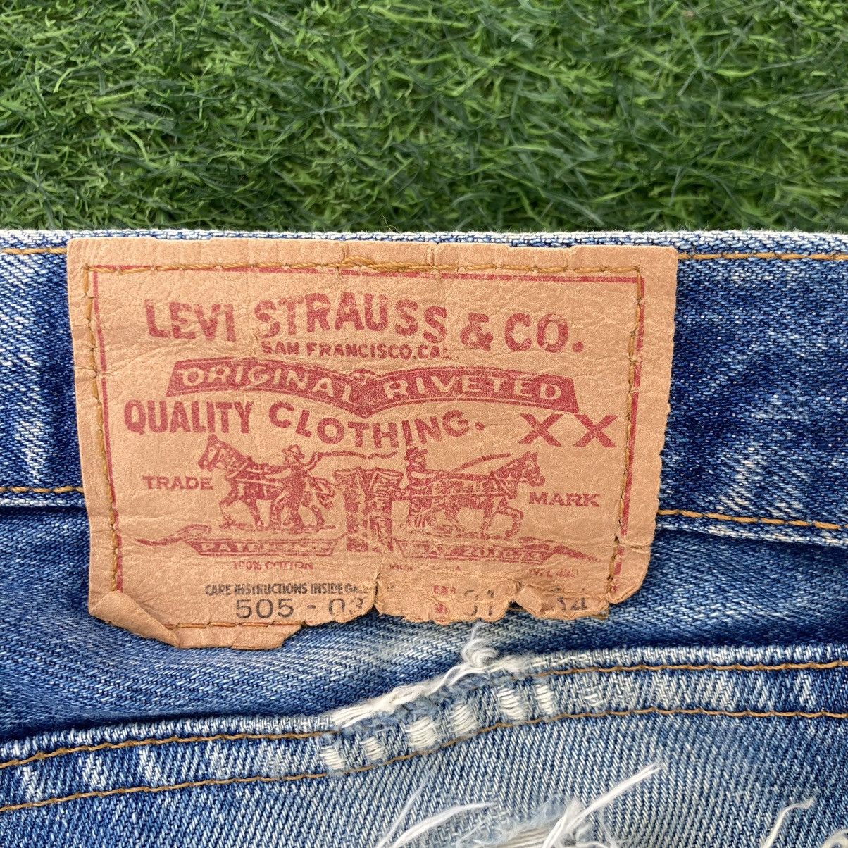Levi's × Levi's Vintage Clothing × Vintage VINTAGE LEVI’S 505 SINGLE R DISTRESSED JEANS Size US 31 - 10 Thumbnail