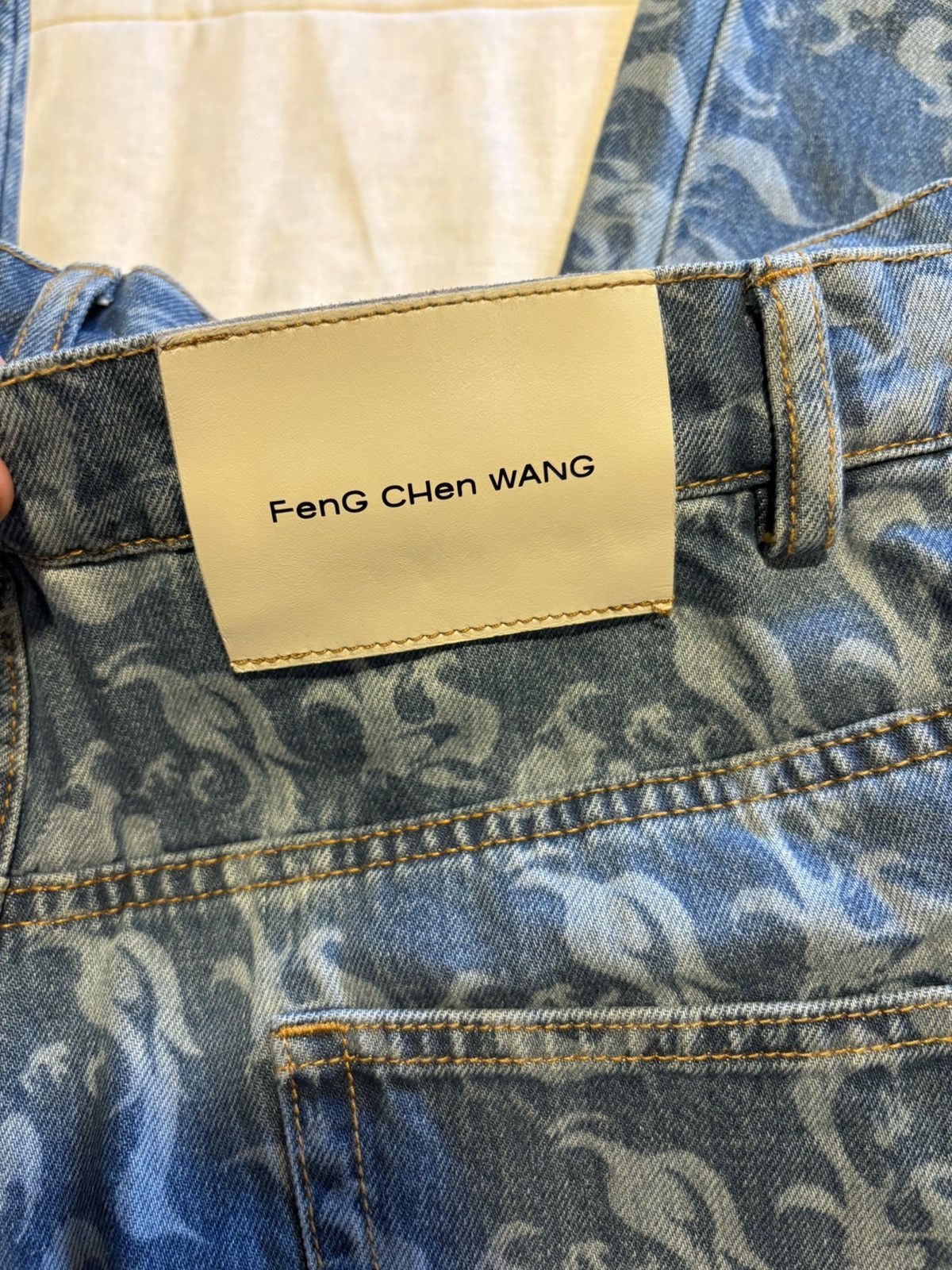 Feng Chen Wang Feng Chen Wang wide leg double waist denim pants. Size US 31 - 9 Thumbnail