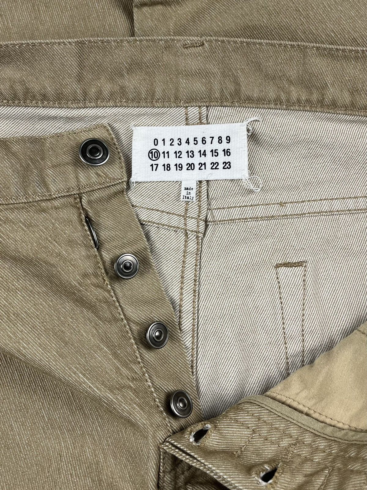 Maison Margiela AW12 Maison Margiela Line 10 Stitched Beige Slim Denim Jeans Size US 30 / EU 46 - 5 Thumbnail