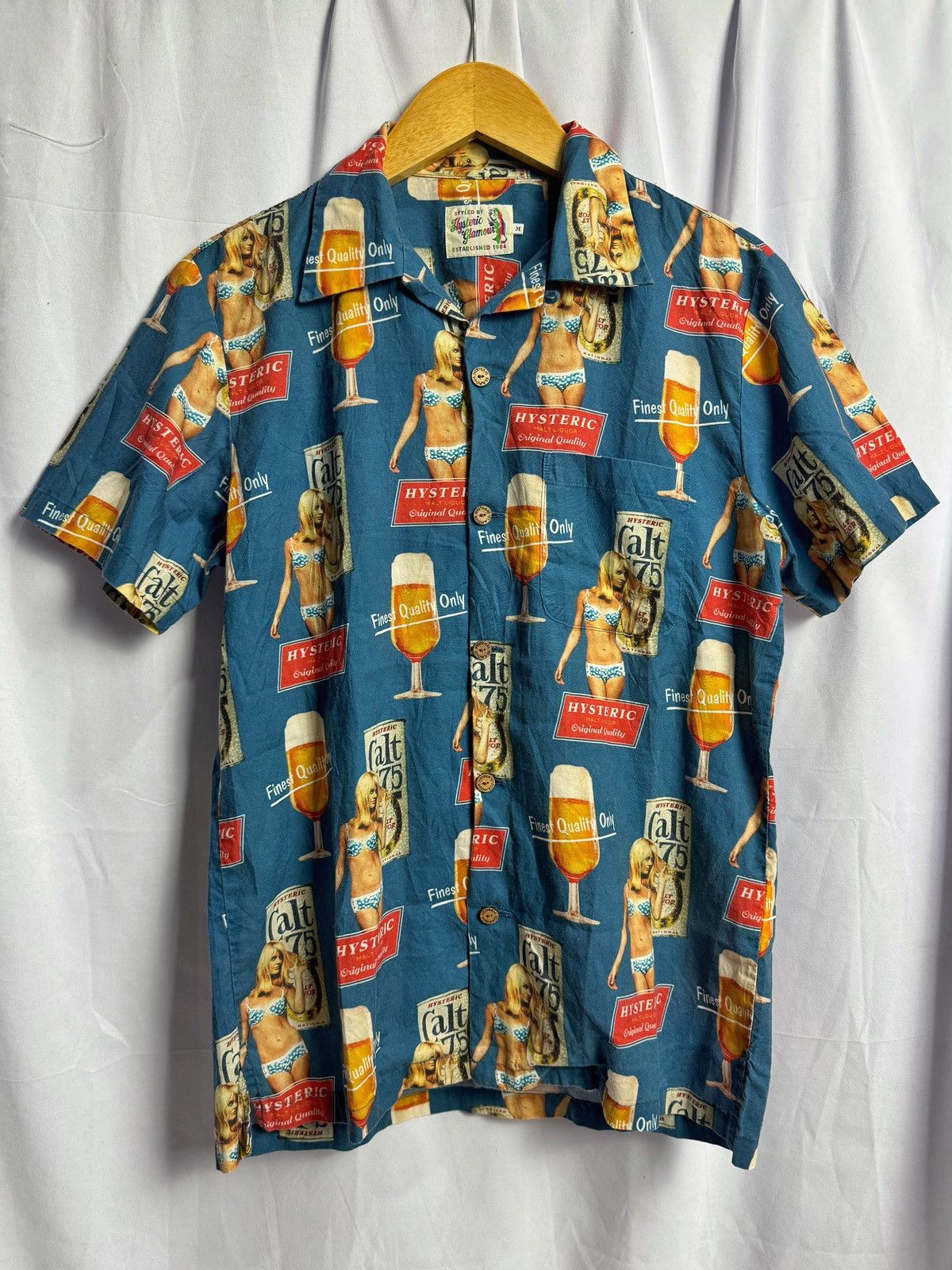 Hysteric Glamour × Japanese Brand Hysteric Glamour Malt Liquor Button Shirt Size US M / EU 48-50 / 2 - 2 Thumbnail