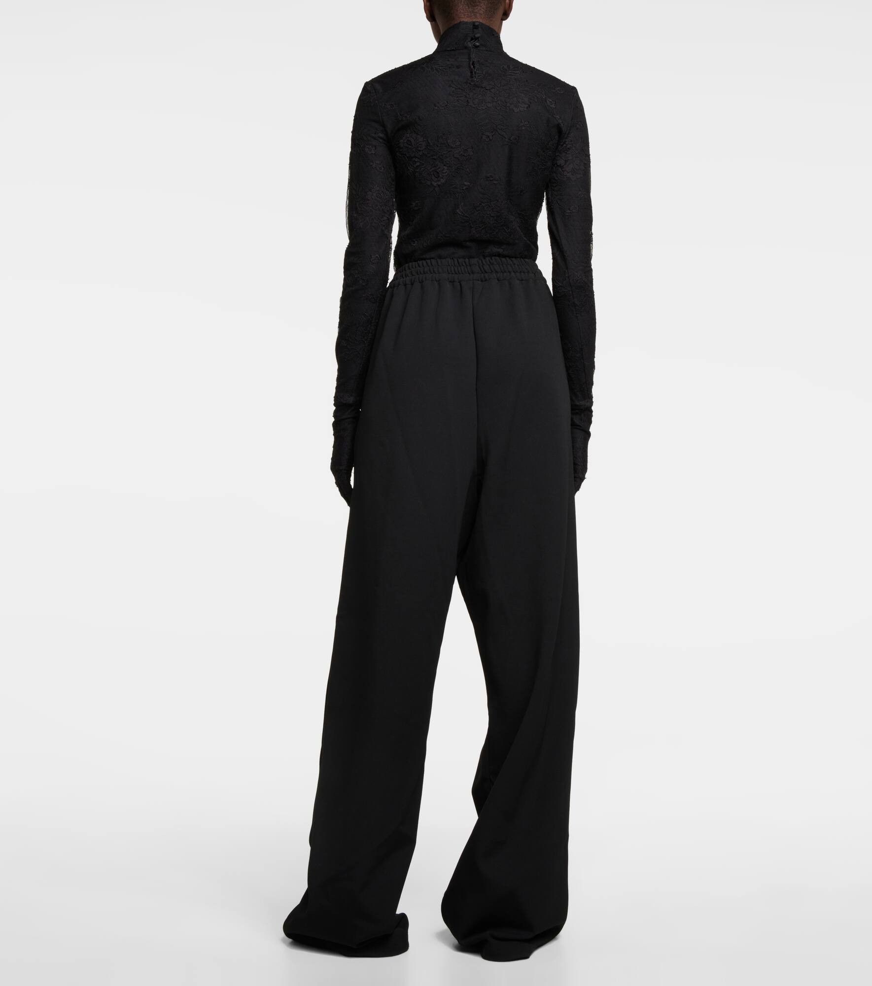 Balenciaga o1tr1nto1125 Oversized Pants in Black Size 26" / US 2 / IT 38 - 3 Thumbnail