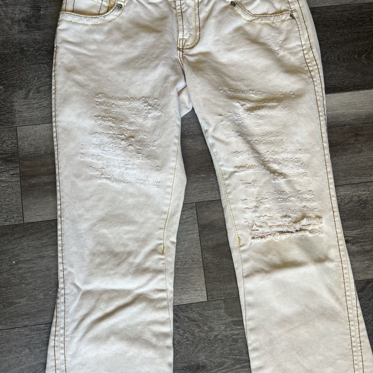 Vintage Vintage Y2K 2000s Tag + Brand Flare Denim Jeans Low Rise 28 Size 28" / US 6 / IT 42 - 13 Thumbnail