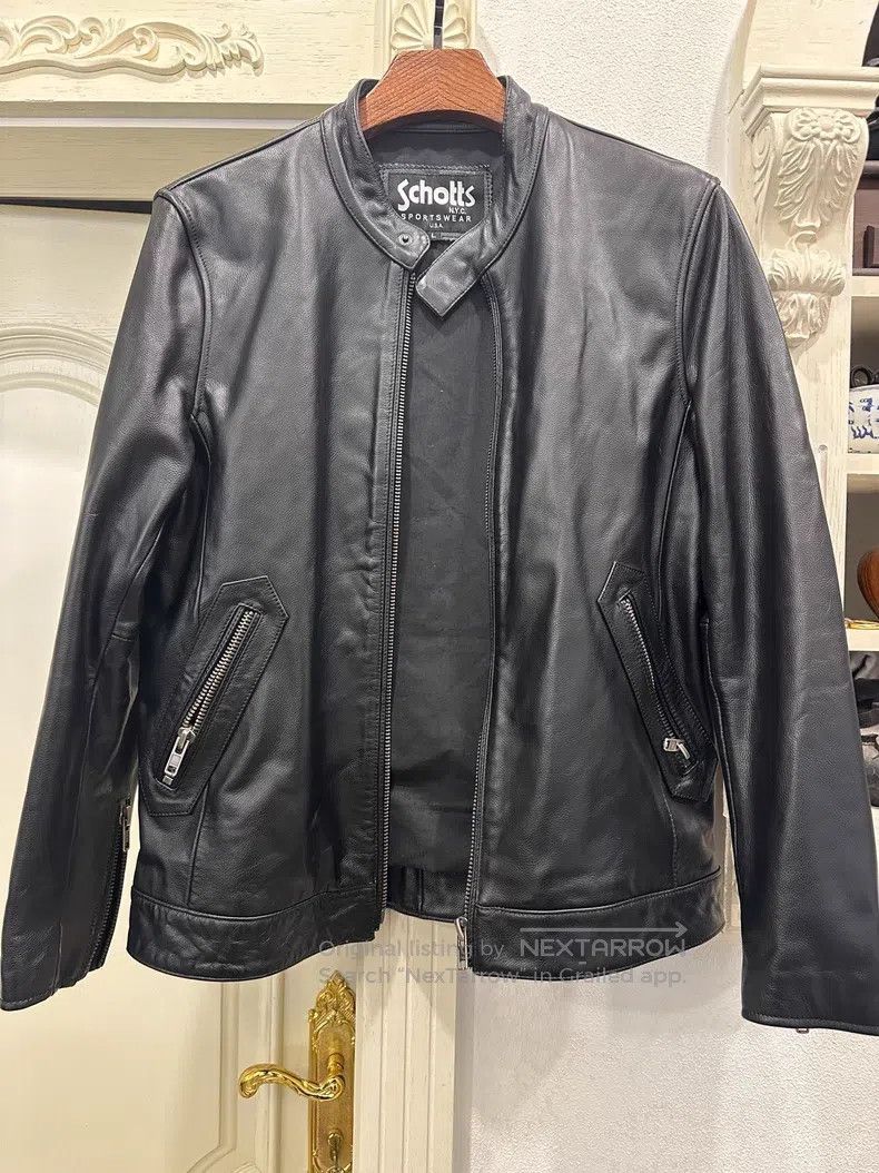 Schott Schott Leather coat Size US L / EU 52-54 / 3 - 2 Thumbnail