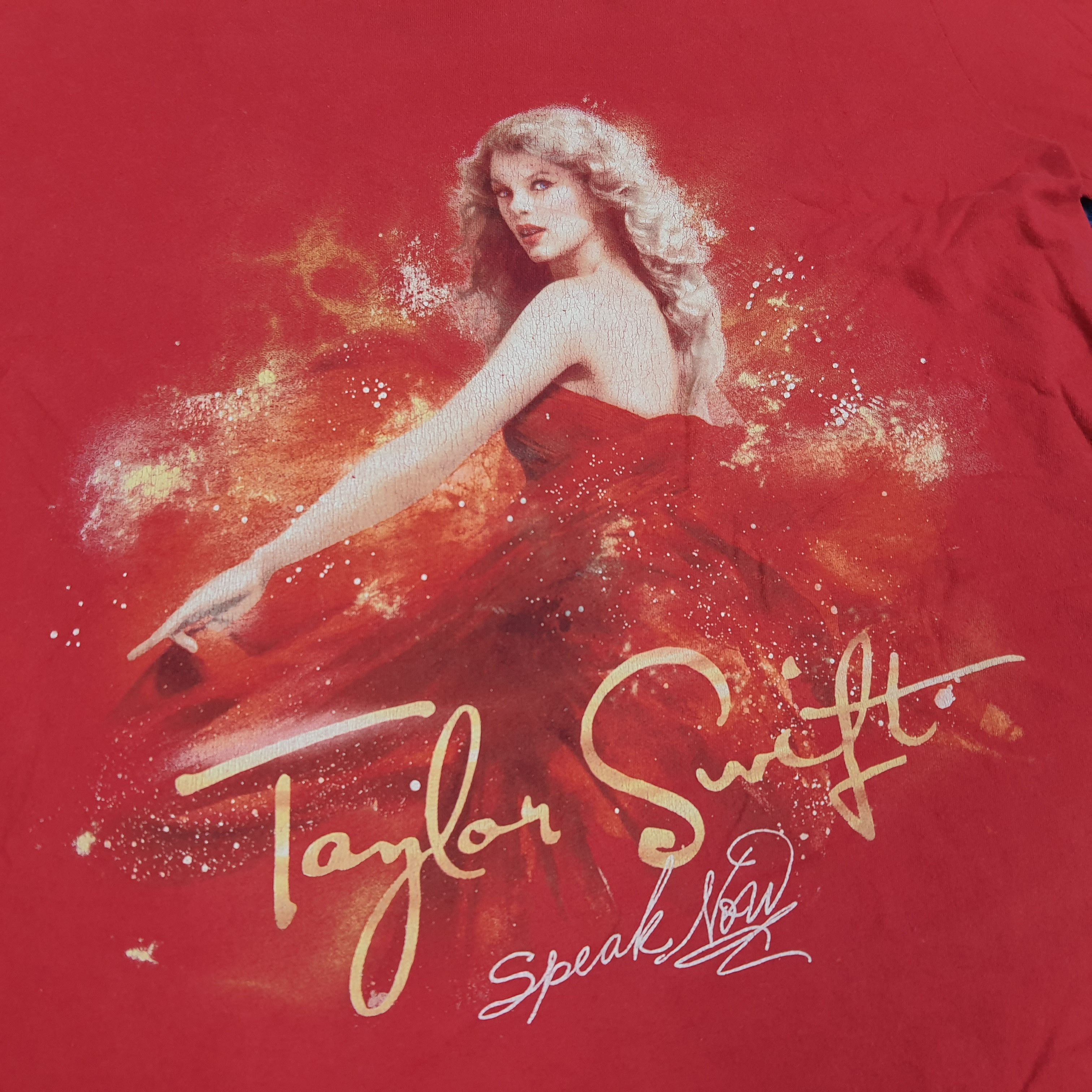 Band Tees × Vintage Vintage Taylor Swift Speak Now Tour Singer Tshirt Size US S / EU 44-46 / 1 - 2 Thumbnail