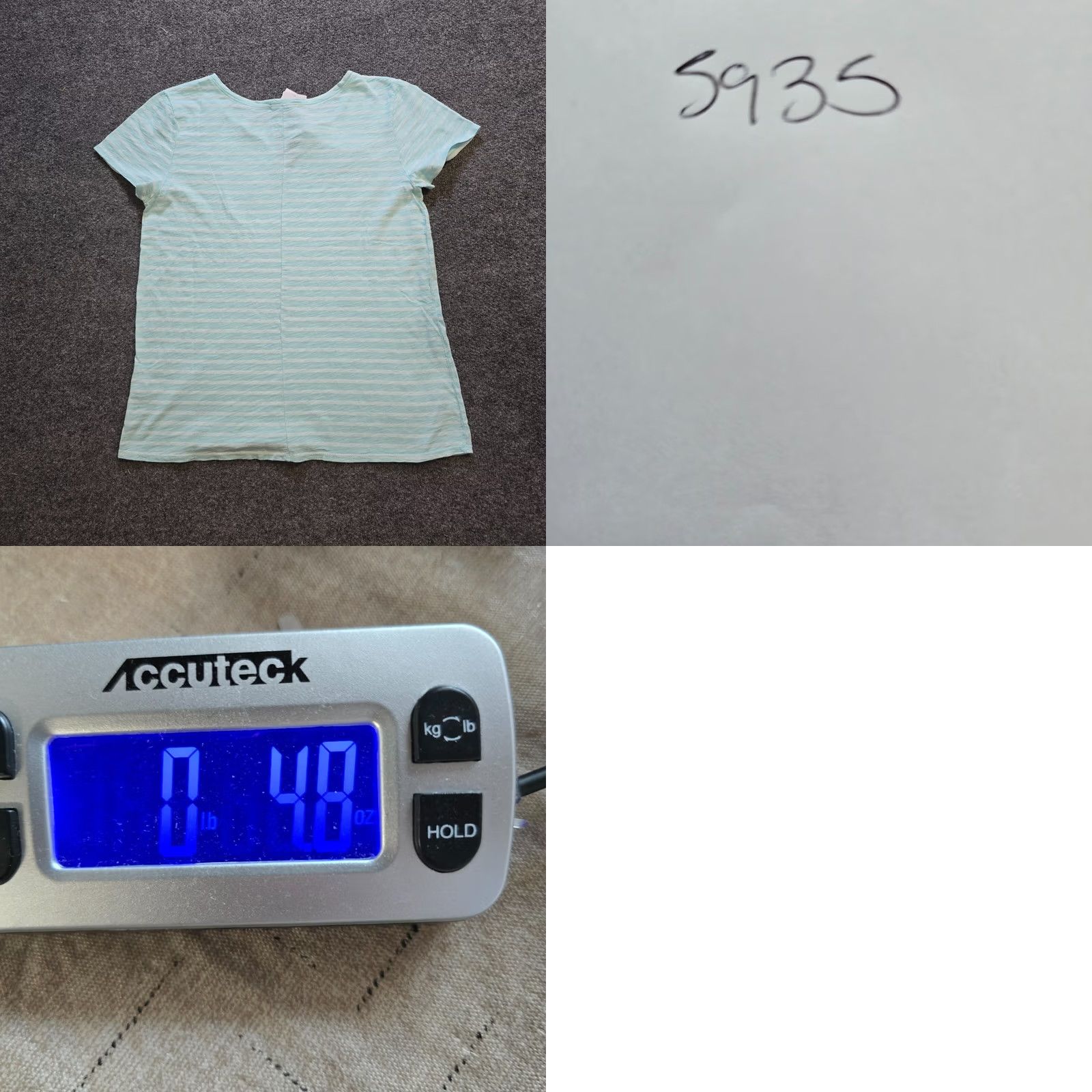 Vintage Fresh Produce Womens XS Size Medium Blue Striped Casual Shirt Size XXL / US 16-18 / IT 52-54 - 8 Thumbnail