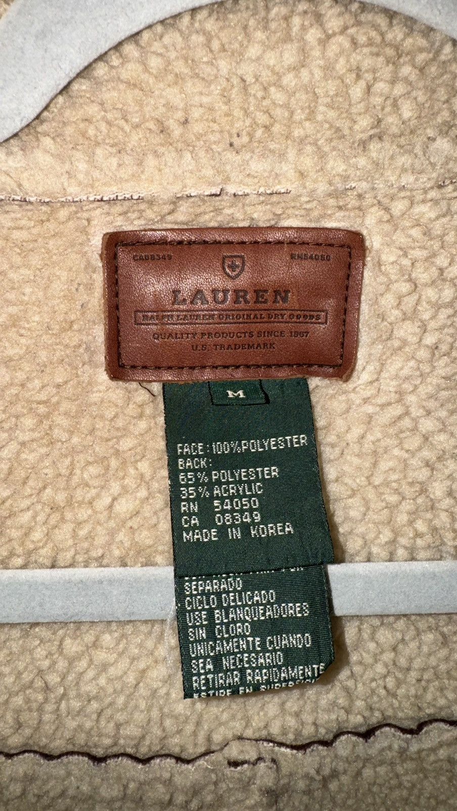 Polo Ralph Lauren × Ralph Lauren × Vintage Ralph Lauren Brown Sheepskin coat jacket vintage rare 90s Size US M / EU 48-50 / 2 - 3 Thumbnail