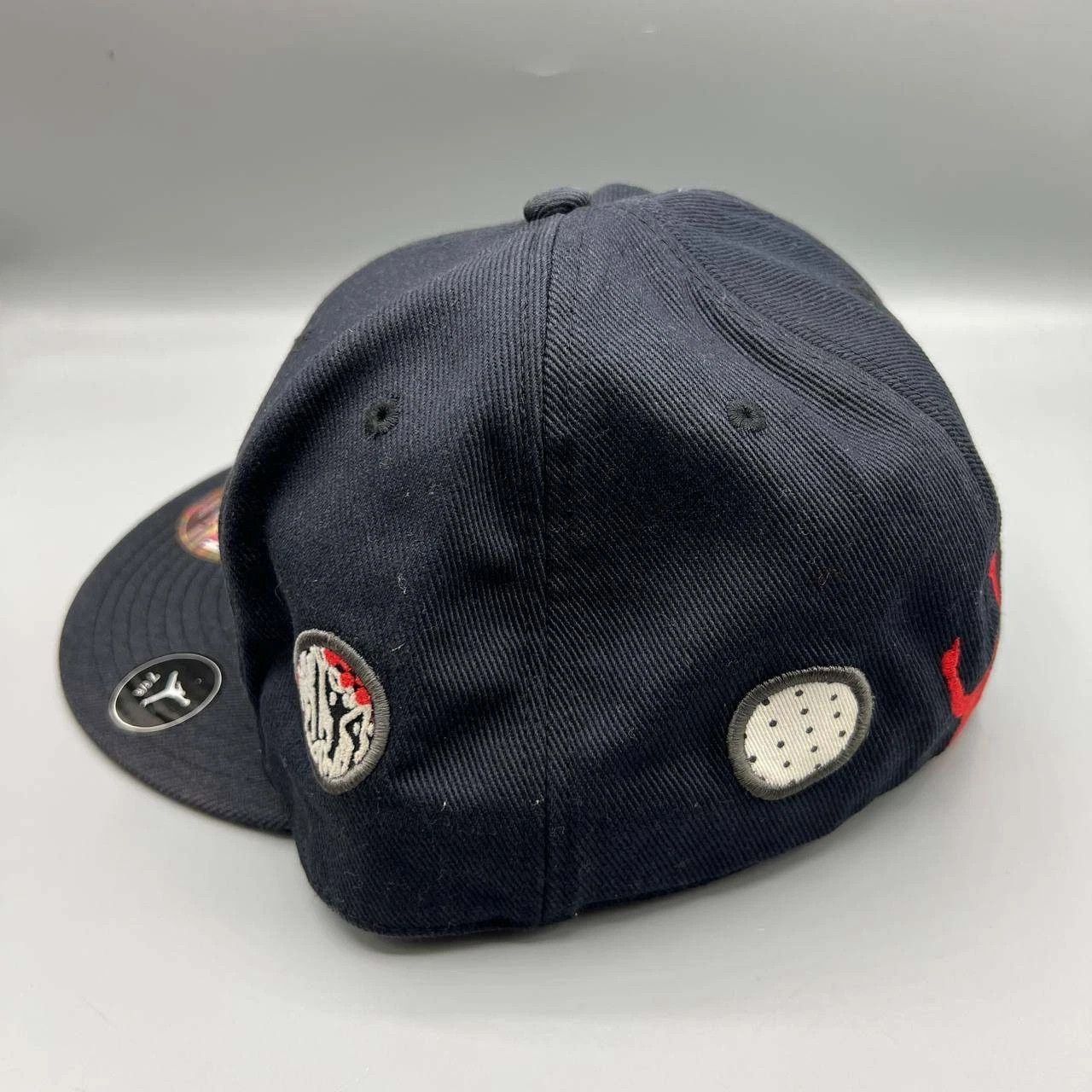 Jordan Brand Air Jordan Hat Men 7 3/8 Black Embroidered Fitted Cap Size ONE SIZE - 7 Thumbnail