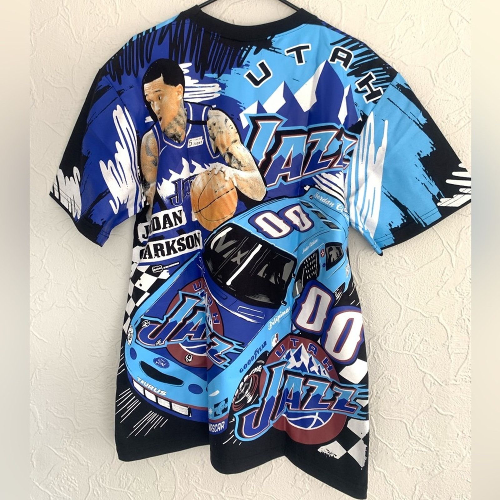 NBA ALL OVER PRINT JORDAN CLARKSON AOP JAZZ SIZE XL SOFT RARE Size US XL / EU 56 / 4 - 6 Thumbnail