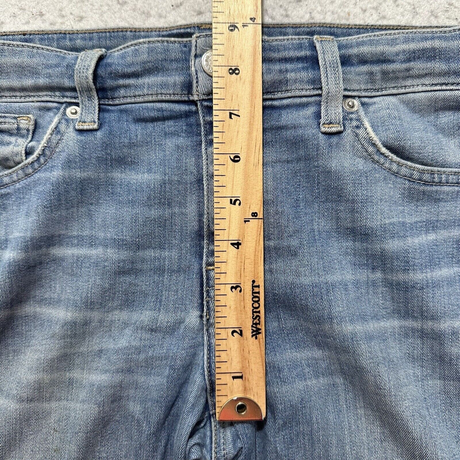 Lucky Brand Lucky Brand 6 / 28 Skinny Mid Rise Blue Stretch Jeans 30x29 Size 28" / US 6 / IT 42 - 12 Thumbnail