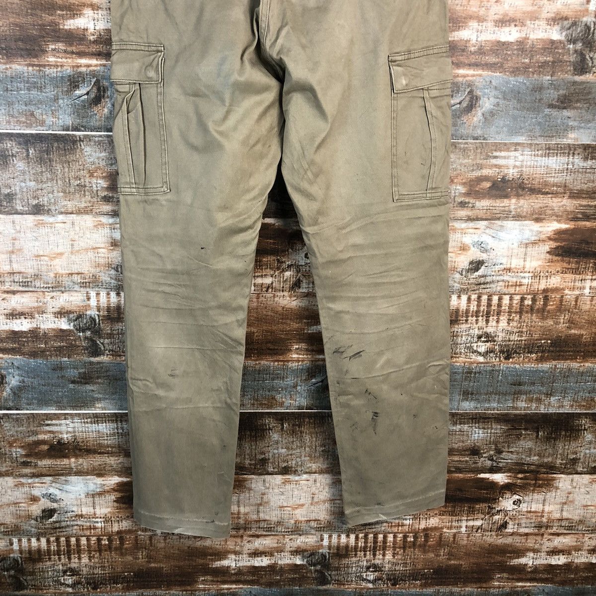 Japanese Brand DL Back Number Brown Cargo Multpocket Pants #C120 Size US 32 / EU 48 - 18 Thumbnail