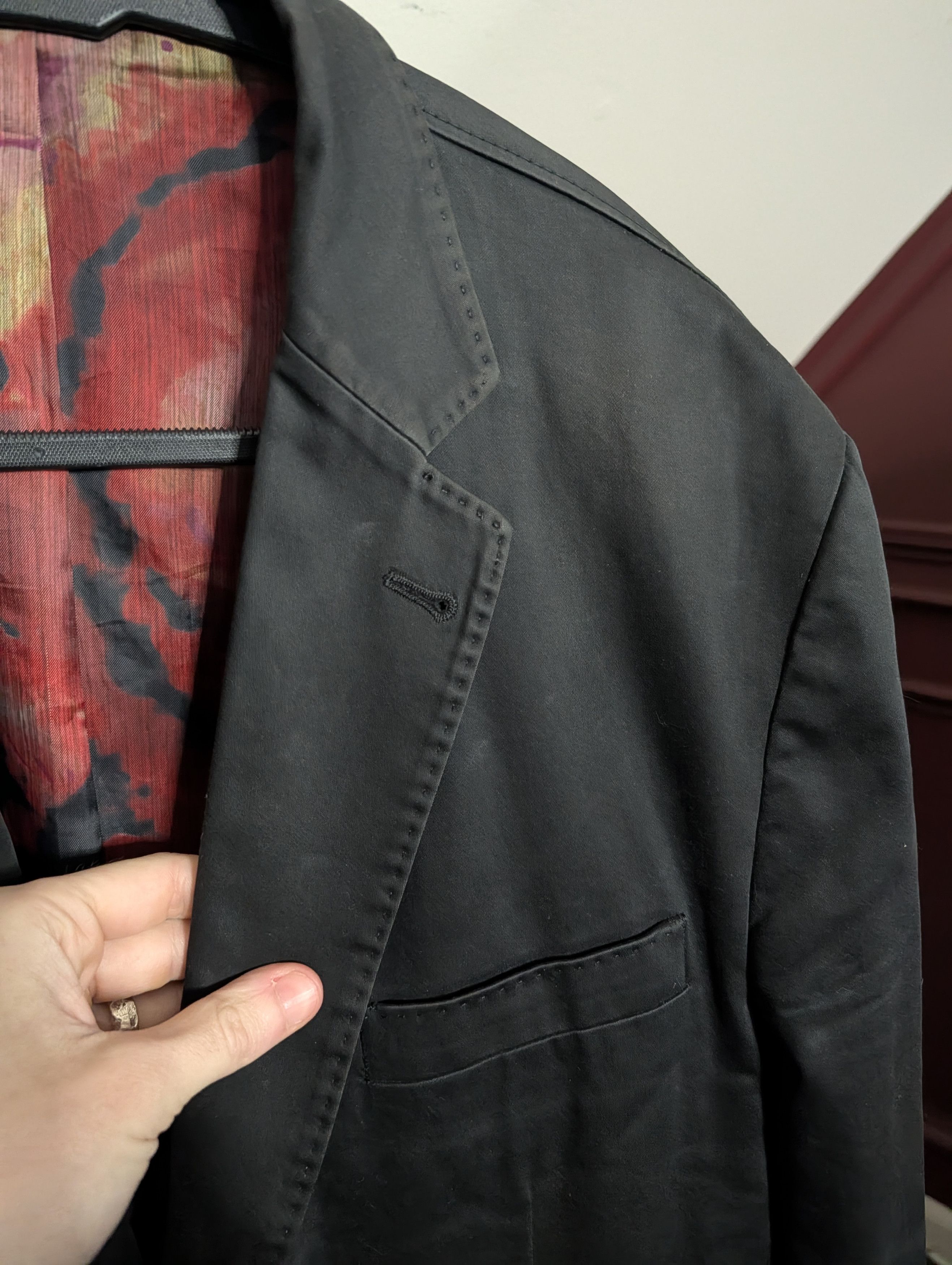 Other KROON Black corduroy trim floral lined stacked pocket jkt Size 42R - 5 Thumbnail