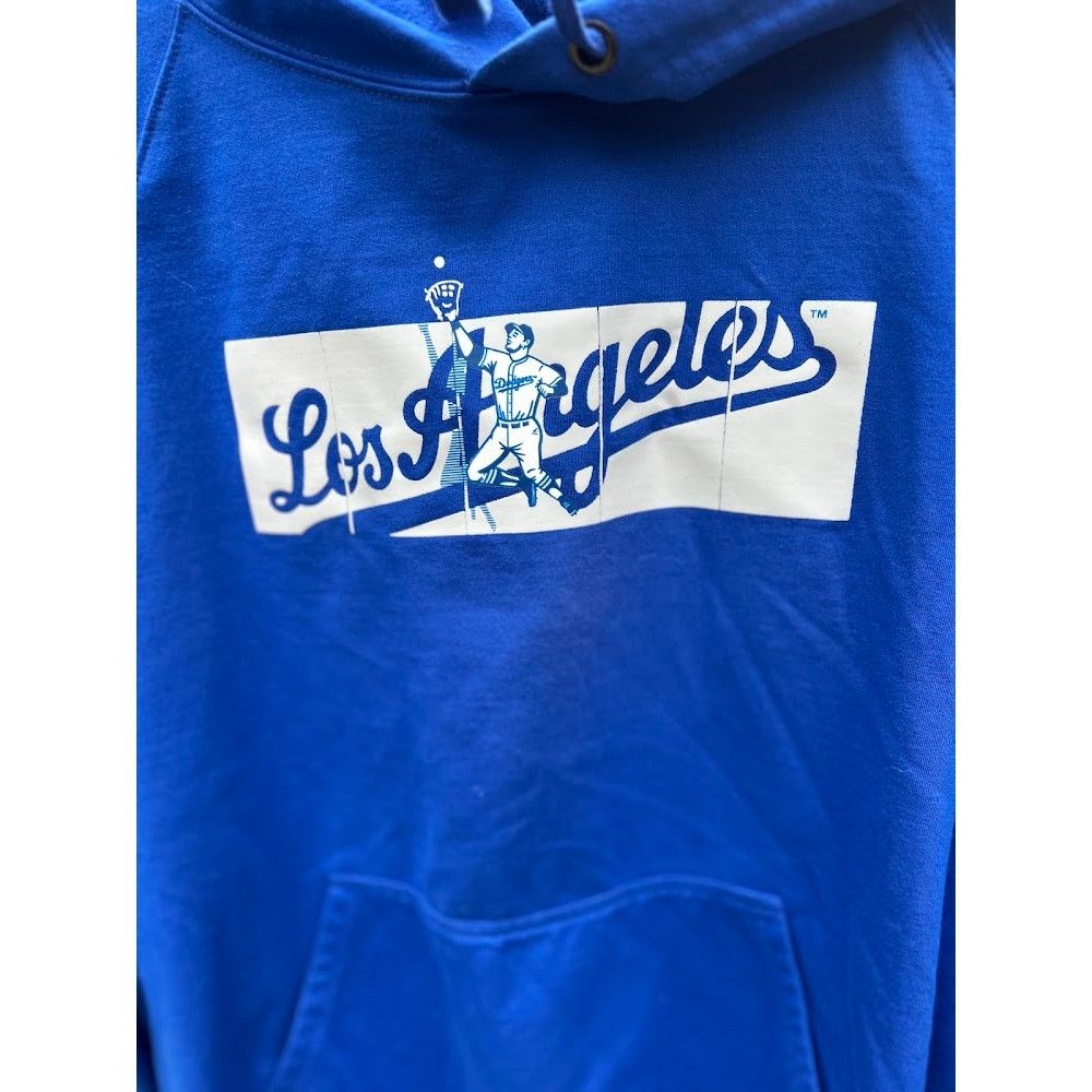 Los Angeles Apparel Los Angeles Dodgers Unisex Men's Hoodie M Blue Scroll Logo Size US M / EU 48-50 / 2 - 4 Thumbnail