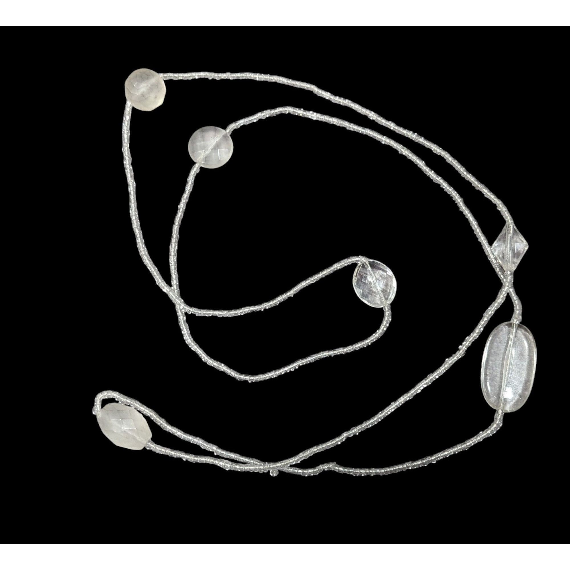 Other Clear Glass And Faceted Acrylic Beaded Necklace Size ONE SIZE - 1 Thumbnail