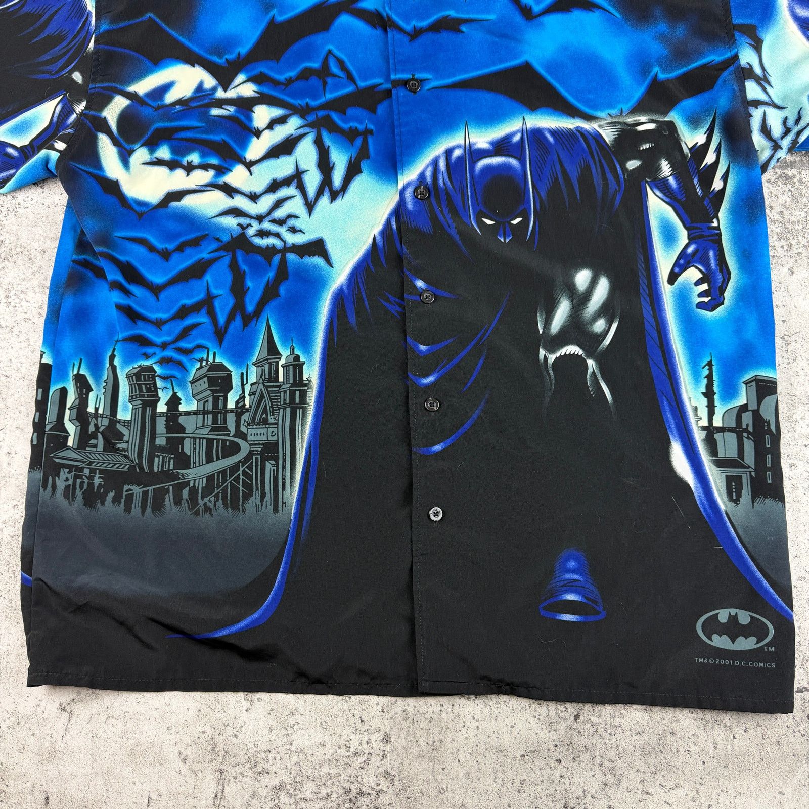 DC Comics Vintage Batman Y2K Button Up Shirt Size Large 2001 Size US L / EU 52-54 / 3 - 3 Thumbnail