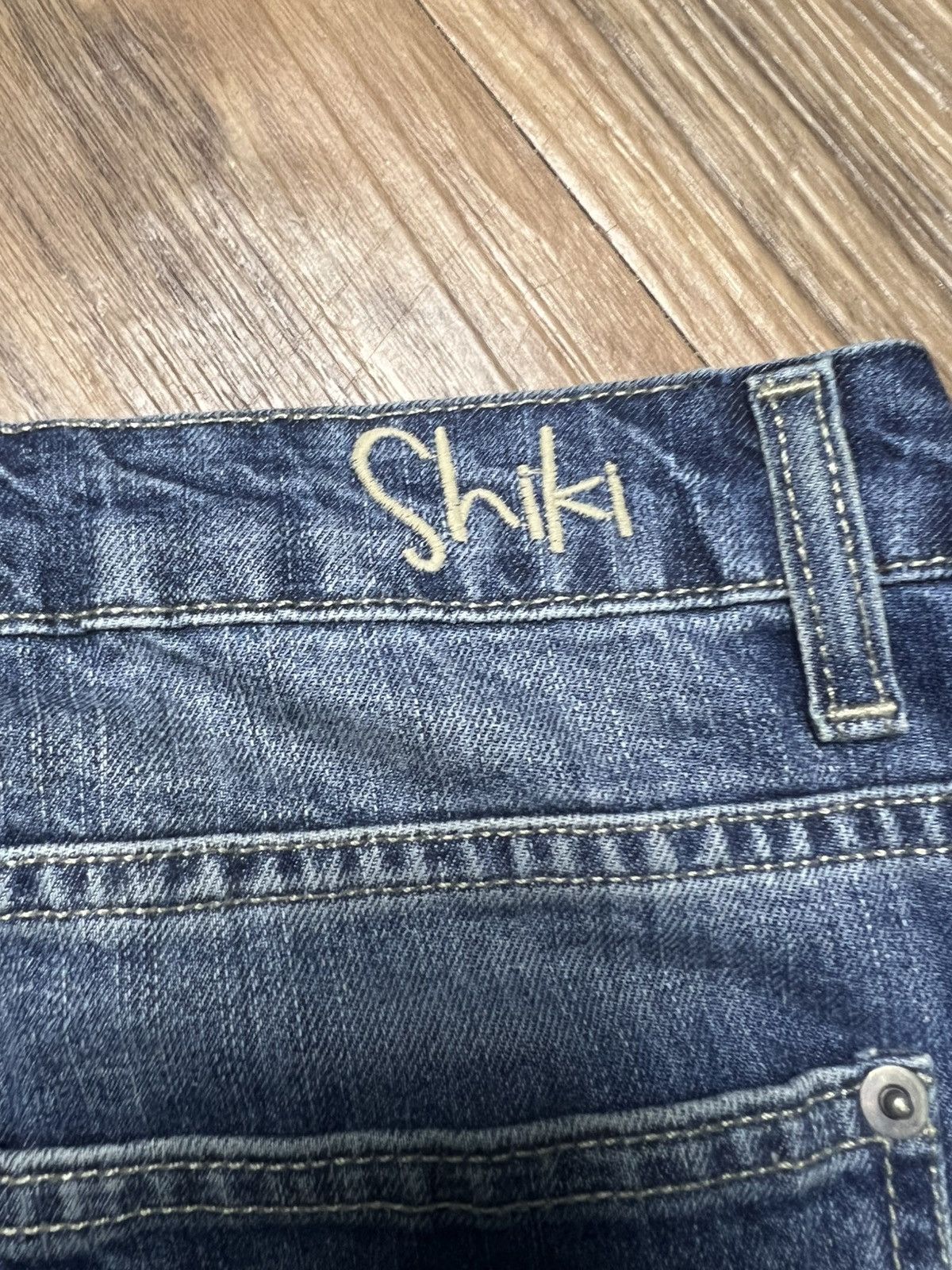 14th Addiction Y2K Italian Shiki Ripped Wide-Leg Denim Jeans (41) Size 26" / US 2 / IT 38 - 13 Thumbnail