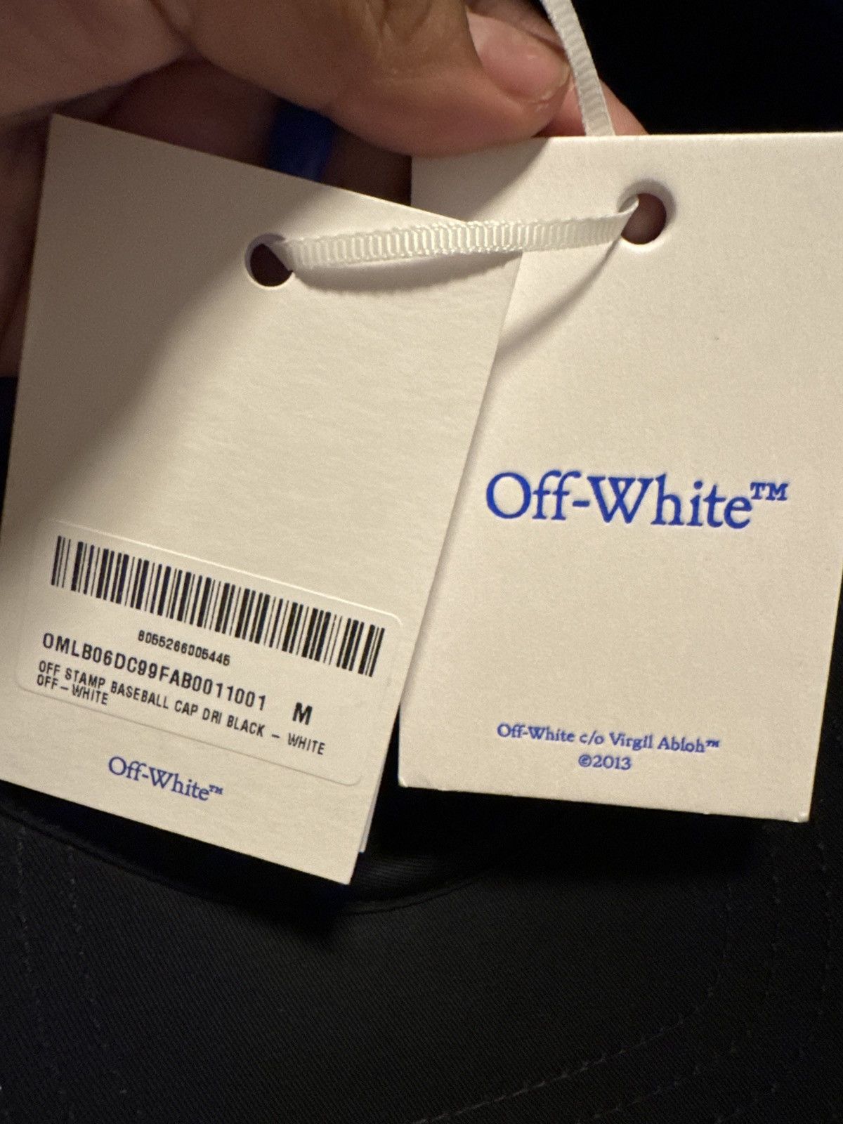 Off-White Off-White Off Stamp Drill Baseball Cap | Black Size ONE SIZE - 6 Thumbnail