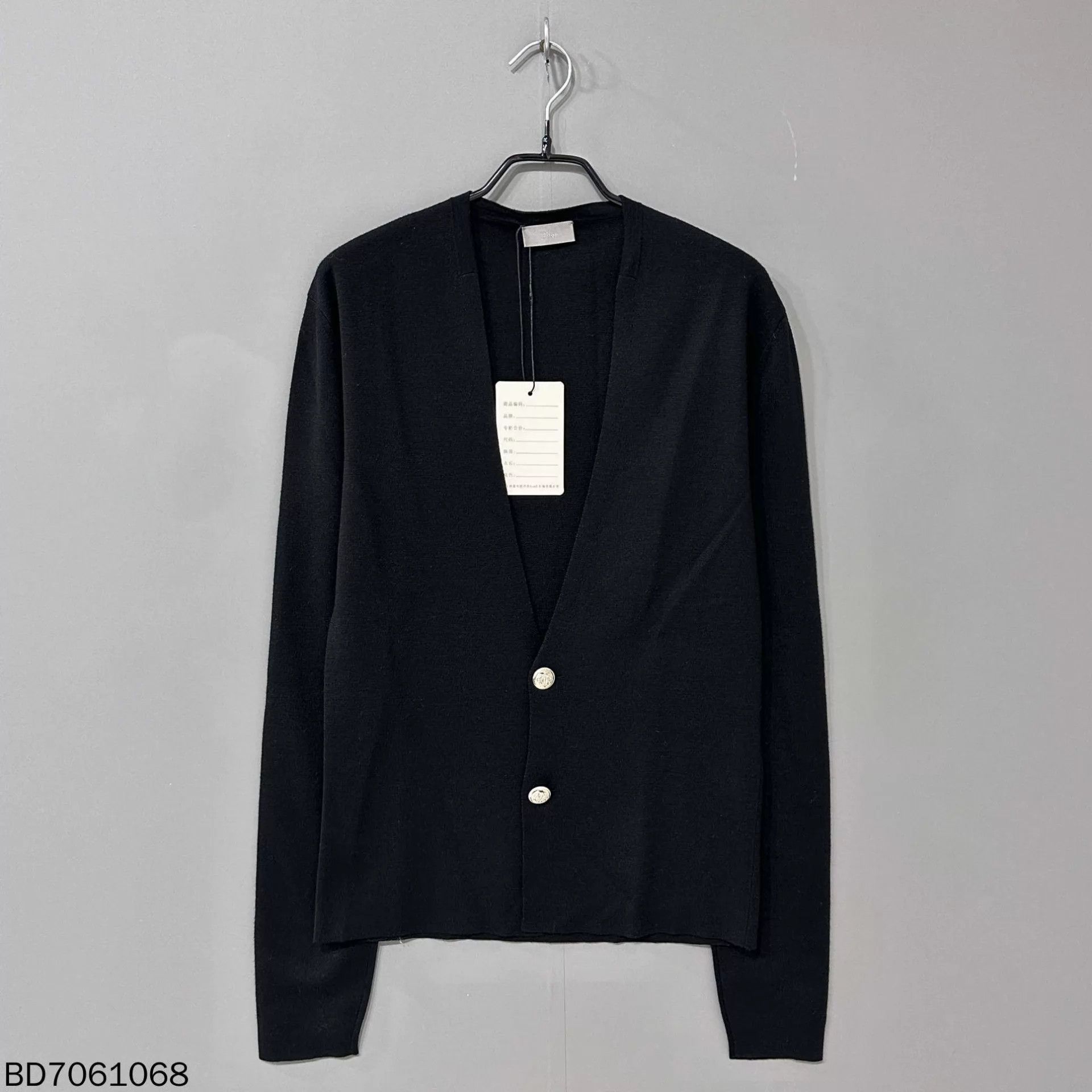 Dior Dior Men's Wool Black Cardigan S Size US S / EU 44-46 / 1 - 1 Thumbnail