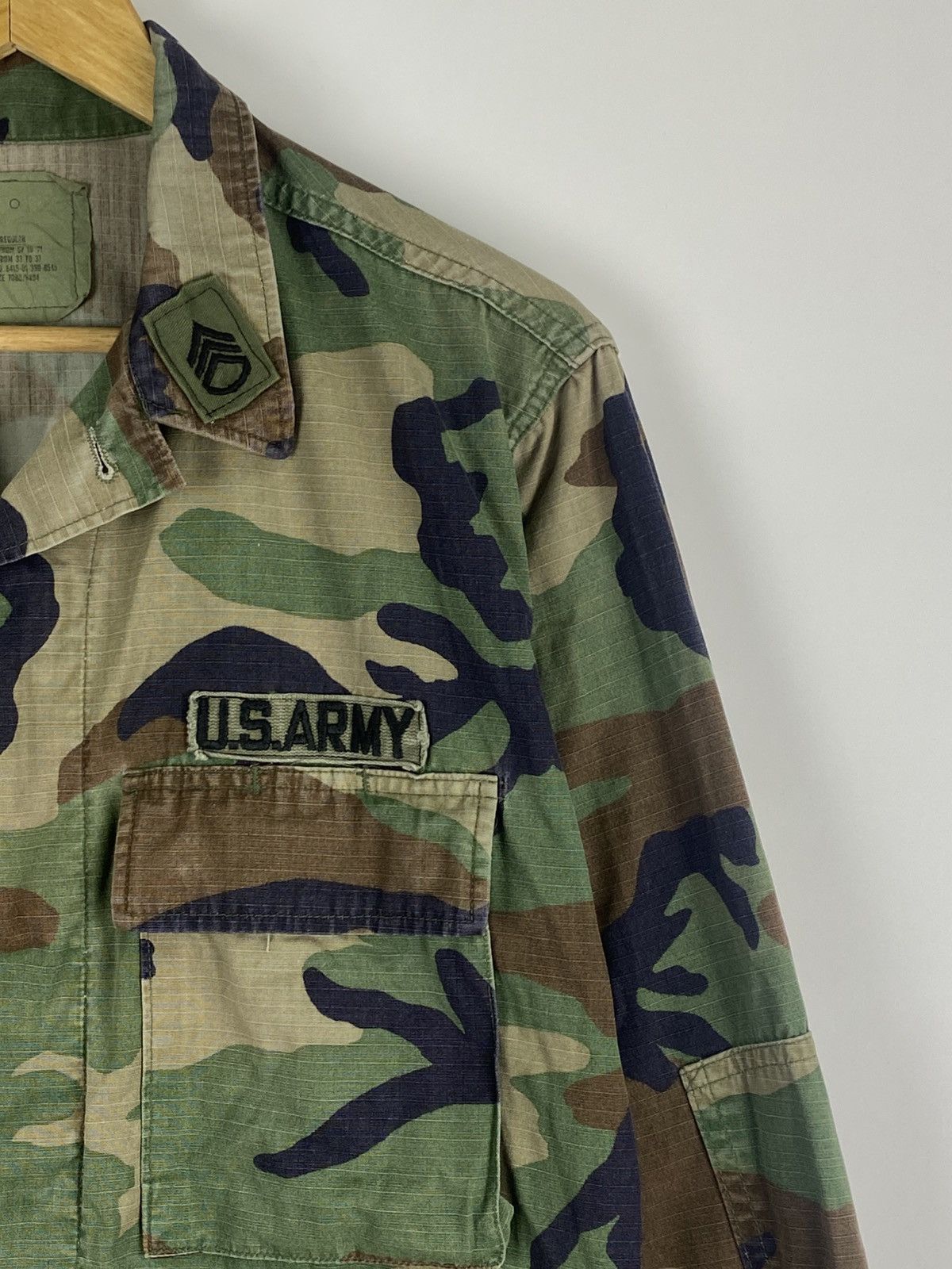 Vintage US Army M81 Woodland Camouflage BDU Jacket - Small Regular Size US M / EU 48-50 / 2 - 7 Thumbnail