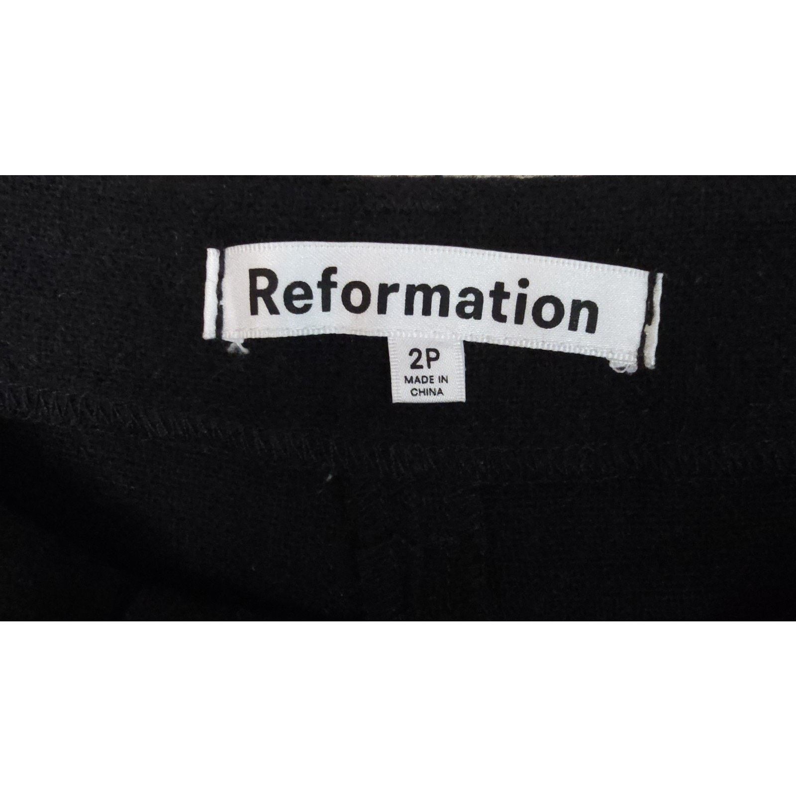 Reformation Reformation Mason High-Waisted Wool-Blend Trouser 2p Size 26" / US 2 / IT 38 - 6 Thumbnail