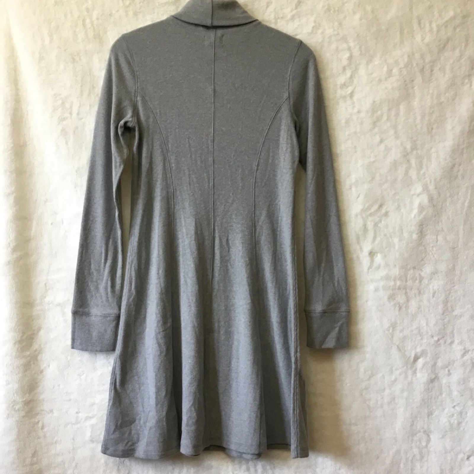 Other UpWest Gray Cozy Rib Long Sleeve Turtleneck Dress Size M / US 6-8 / IT 42-44 - 11 Thumbnail
