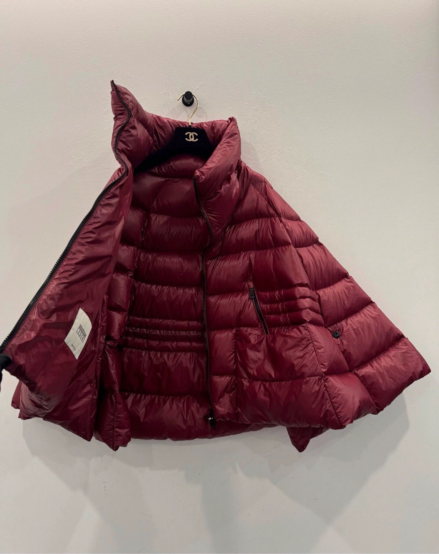 Moncler Moncler Chalain women's red cape-style down jacket Size S / US 4 / IT 40 - 3 Thumbnail