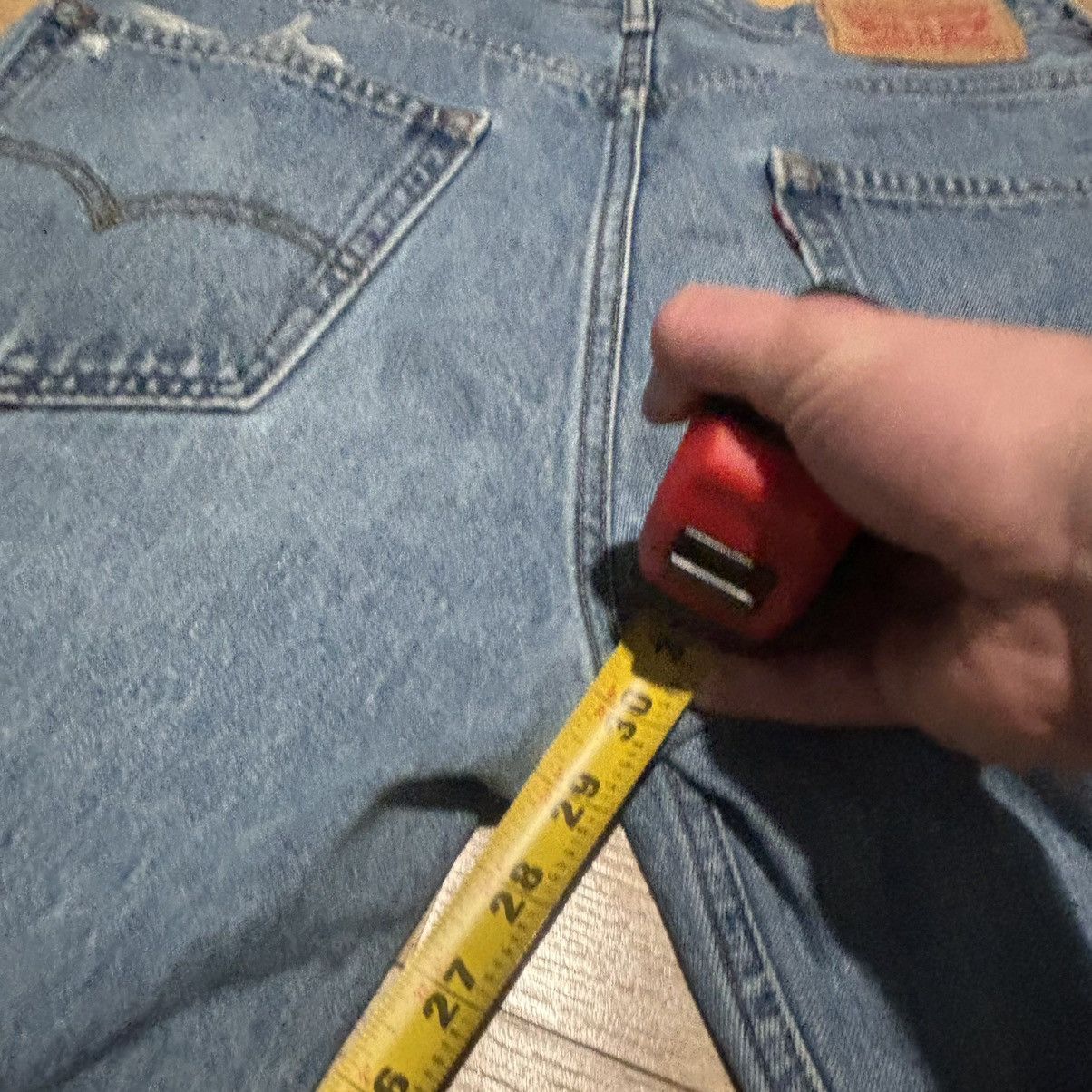 Levi's Custom Levi’s 550 Sashiko Patchwork Denim Jeans Distressed Size US 32 / EU 48 - 5 Thumbnail