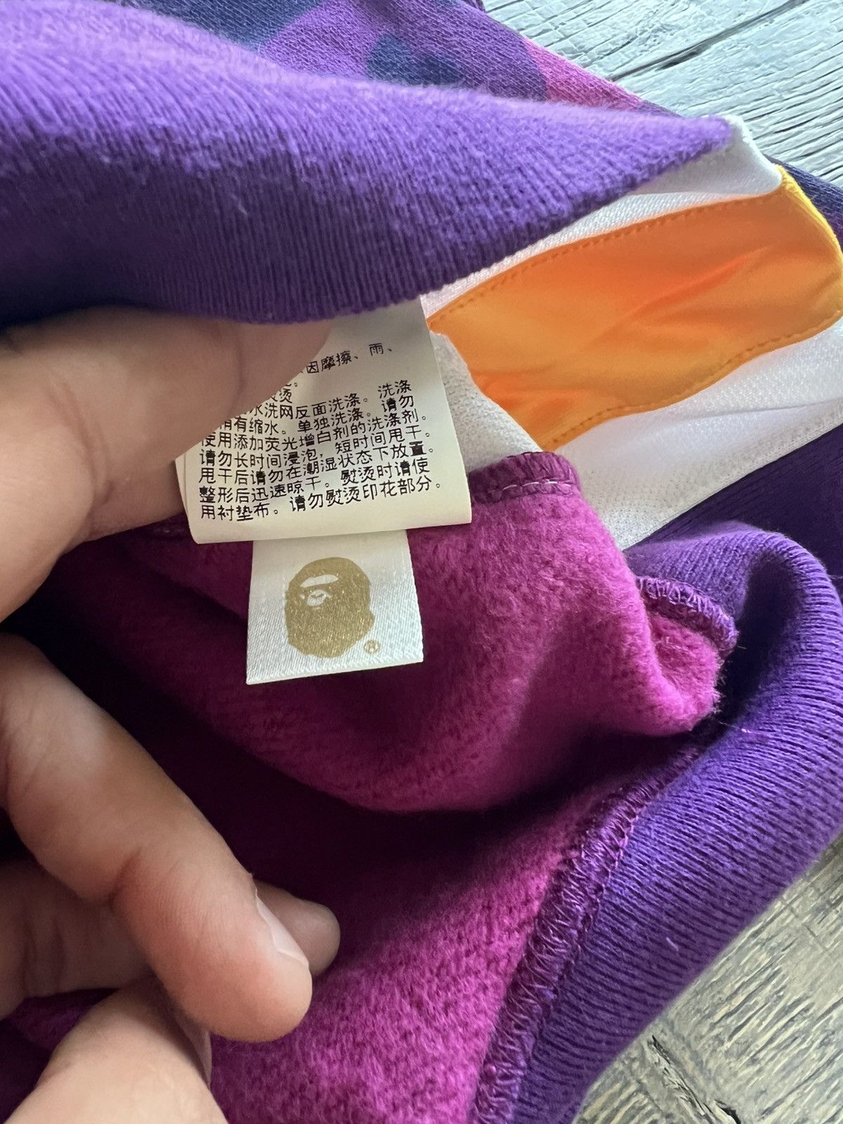 Bape Bape laker color hoodie Size US XL / EU 56 / 4 - 5 Thumbnail