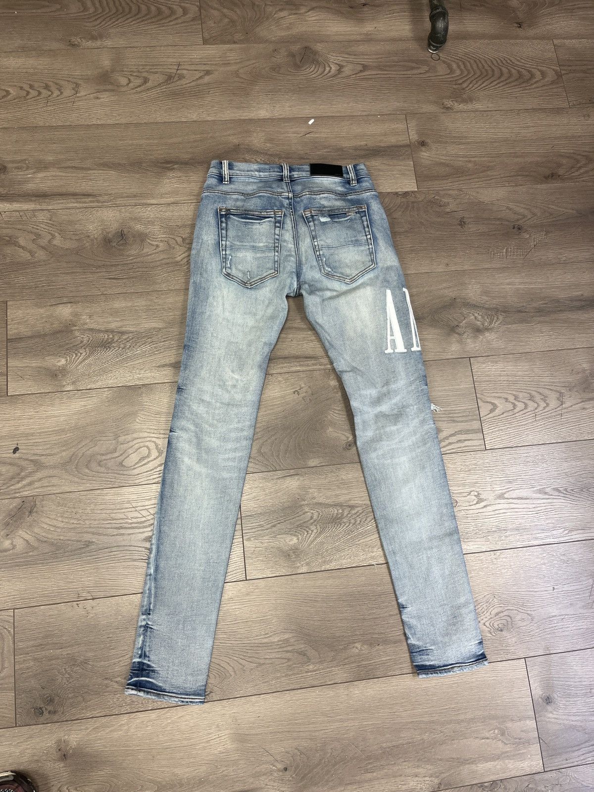 Amiri Blue Amiri Jeans Side Logo Size US 29 - 2 Thumbnail