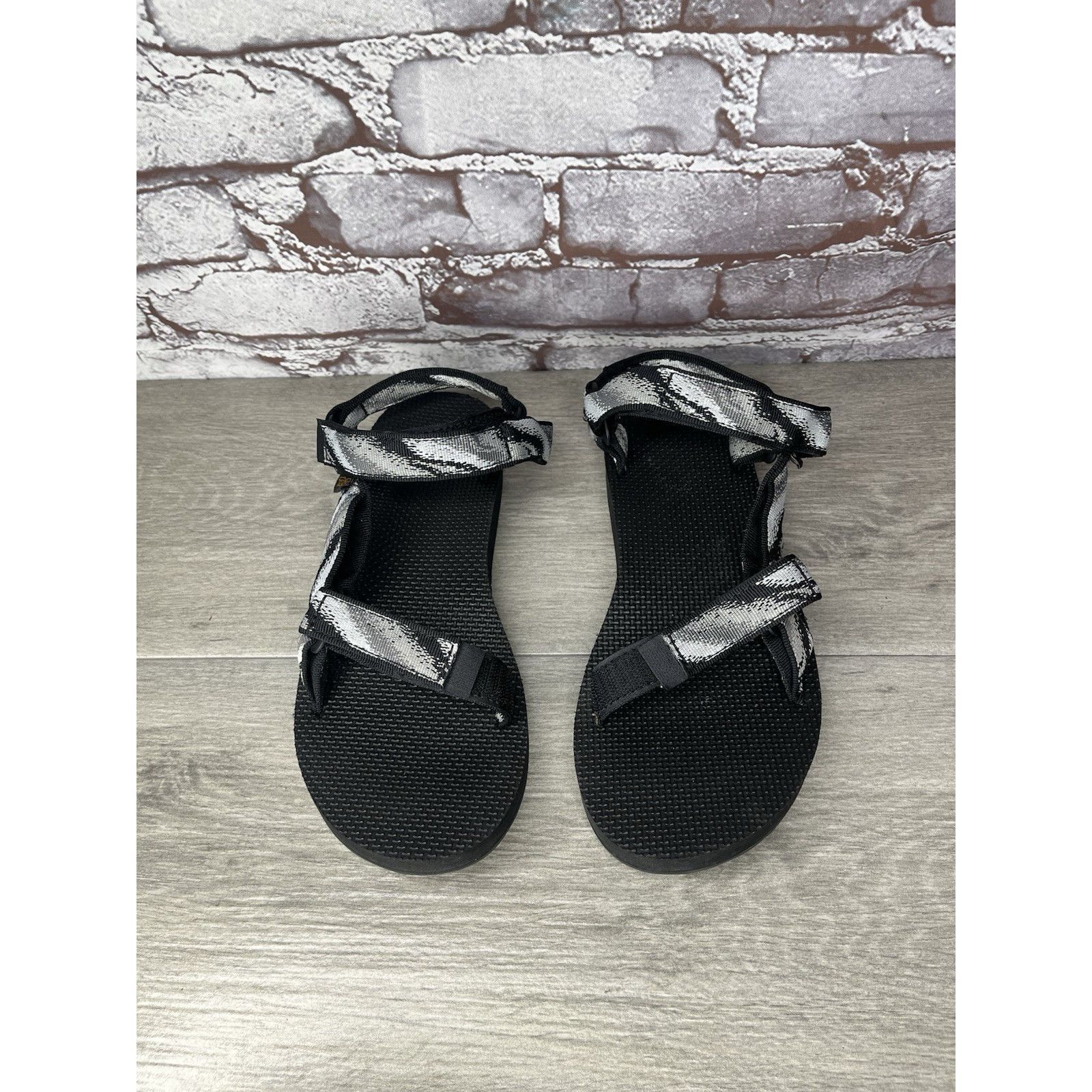 Teva Teva Original Universal Black Gray Back Strap Nylon Sandals Size US 9 / IT 39 - 12 Thumbnail