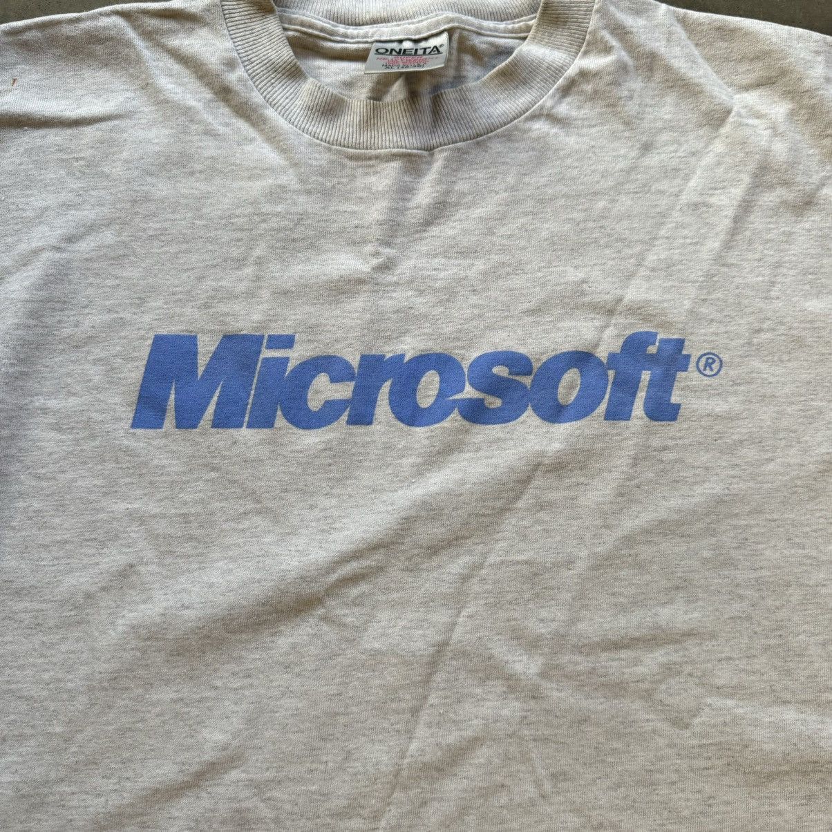 Microsoft × Vintage Microsoft Tshirt Size US XL / EU 56 / 4 - 2 Thumbnail