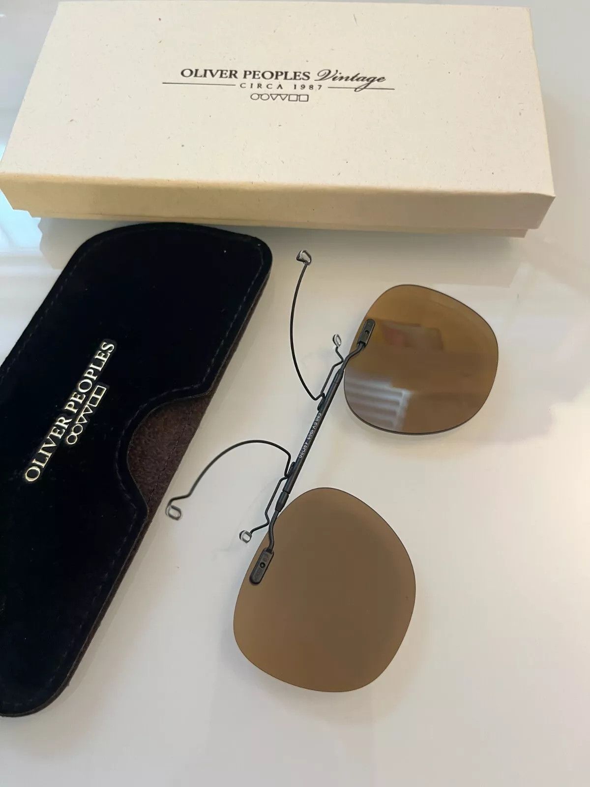 Oliver Peoples OLIVER PEOPLES FINLEY 1993 CLIP ON 50mm Size ONE SIZE - 7 Thumbnail