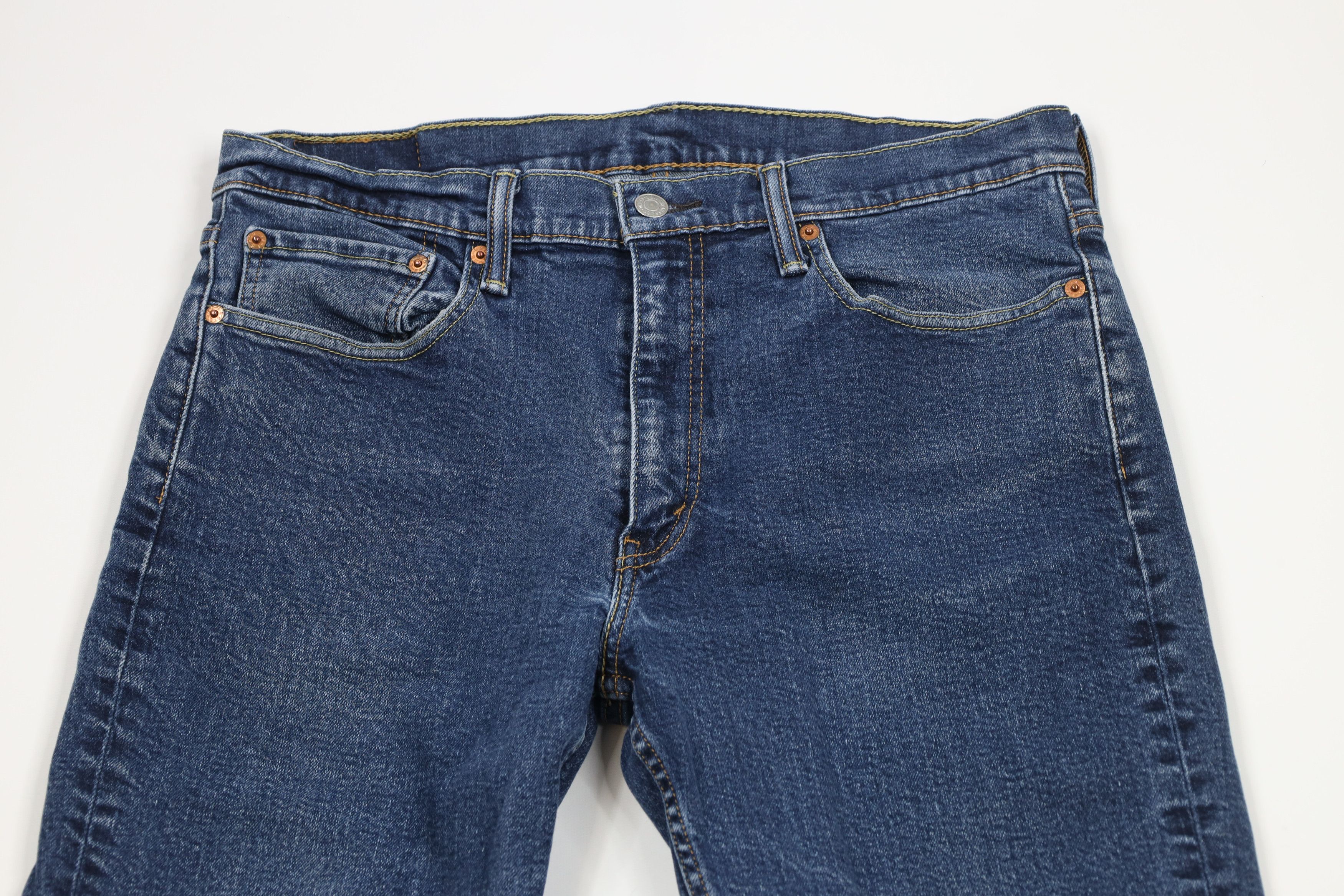 Levi's × Vintage Vintage Y2K Levis 514 Stretch Straight Leg Denim Jeans Blue Size US 36 / EU 52 - 2 Thumbnail