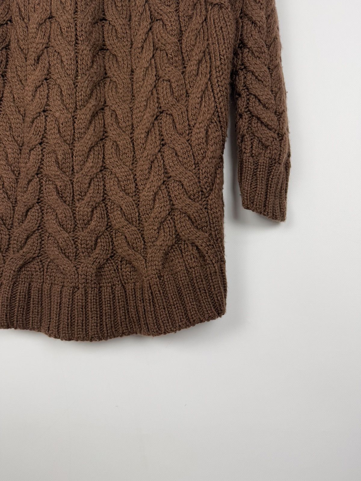 Sezane Sezane Cable Knit Wool Brown Sweater Size M Size M / US 6-8 / IT 42-44 - 5 Thumbnail