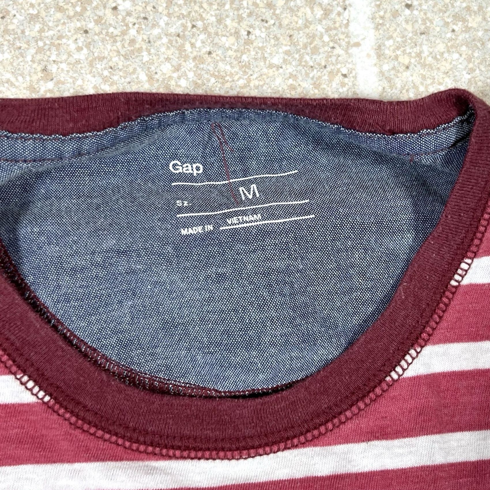 Gap Gap Mens T-Shirt Striped Size M Multicolor Shirt Regular Medium Size US M / EU 48-50 / 2 - 3 Thumbnail