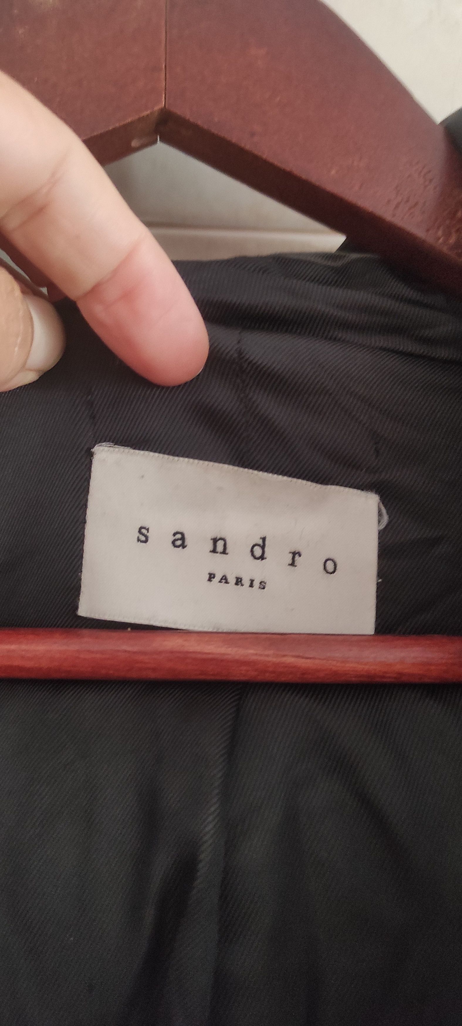 Sandro Sando Paris Short Hooded Women Wool Coat Natural Fox fur Size S / US 4 / IT 40 - 13 Thumbnail
