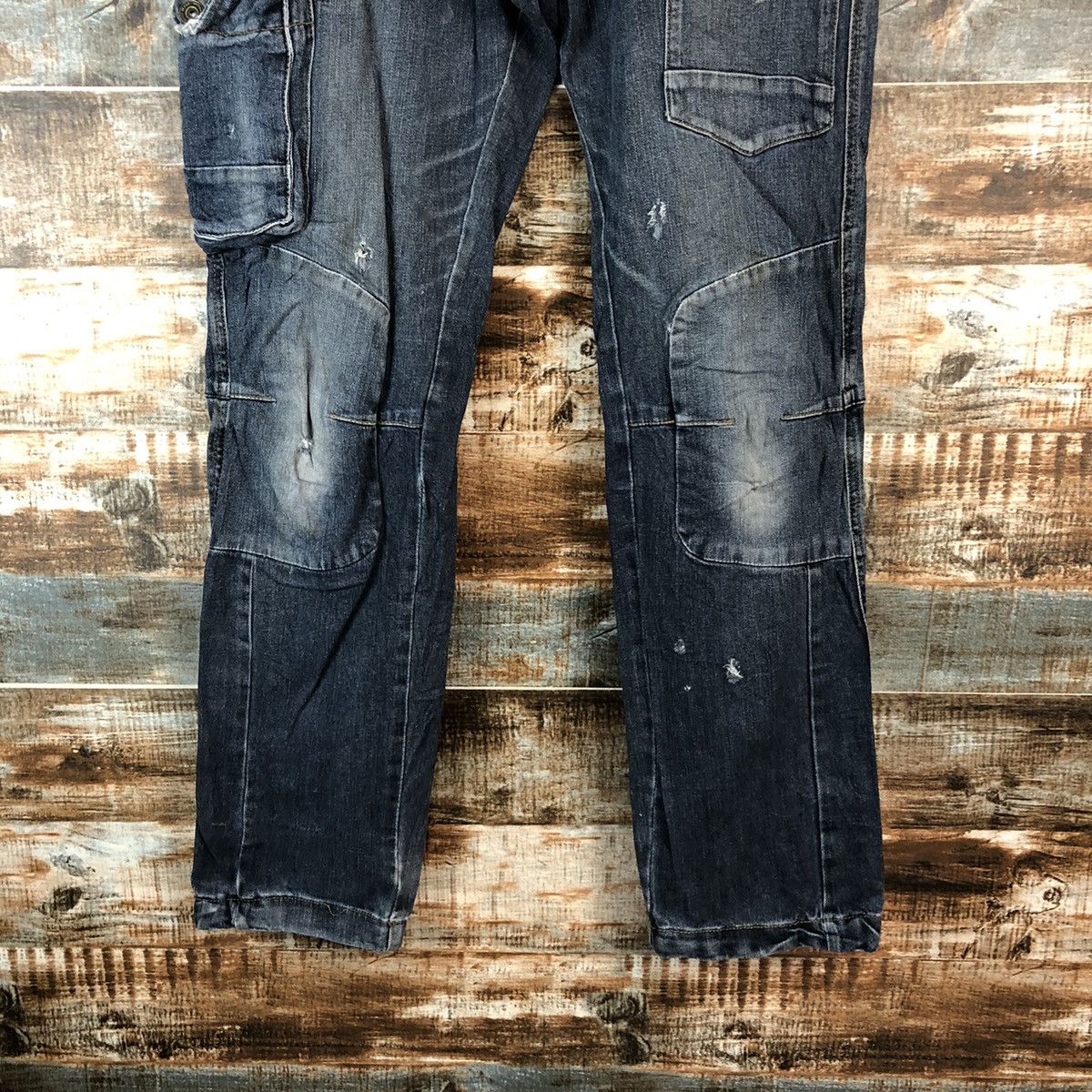 Japanese Brand Japanese Brand Blue utility worker Multipocket Pants #A2164 Size US 33 - 6 Thumbnail