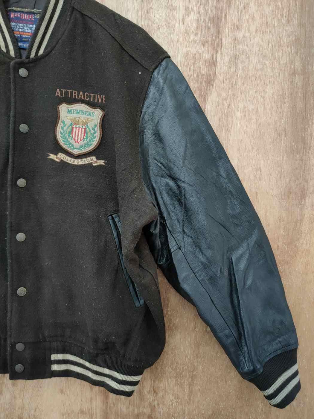 Japanese Brand MacHope Stadium wool varsity jacket vintage #4095 DLAL Size US L / EU 52-54 / 3 - 3 Thumbnail