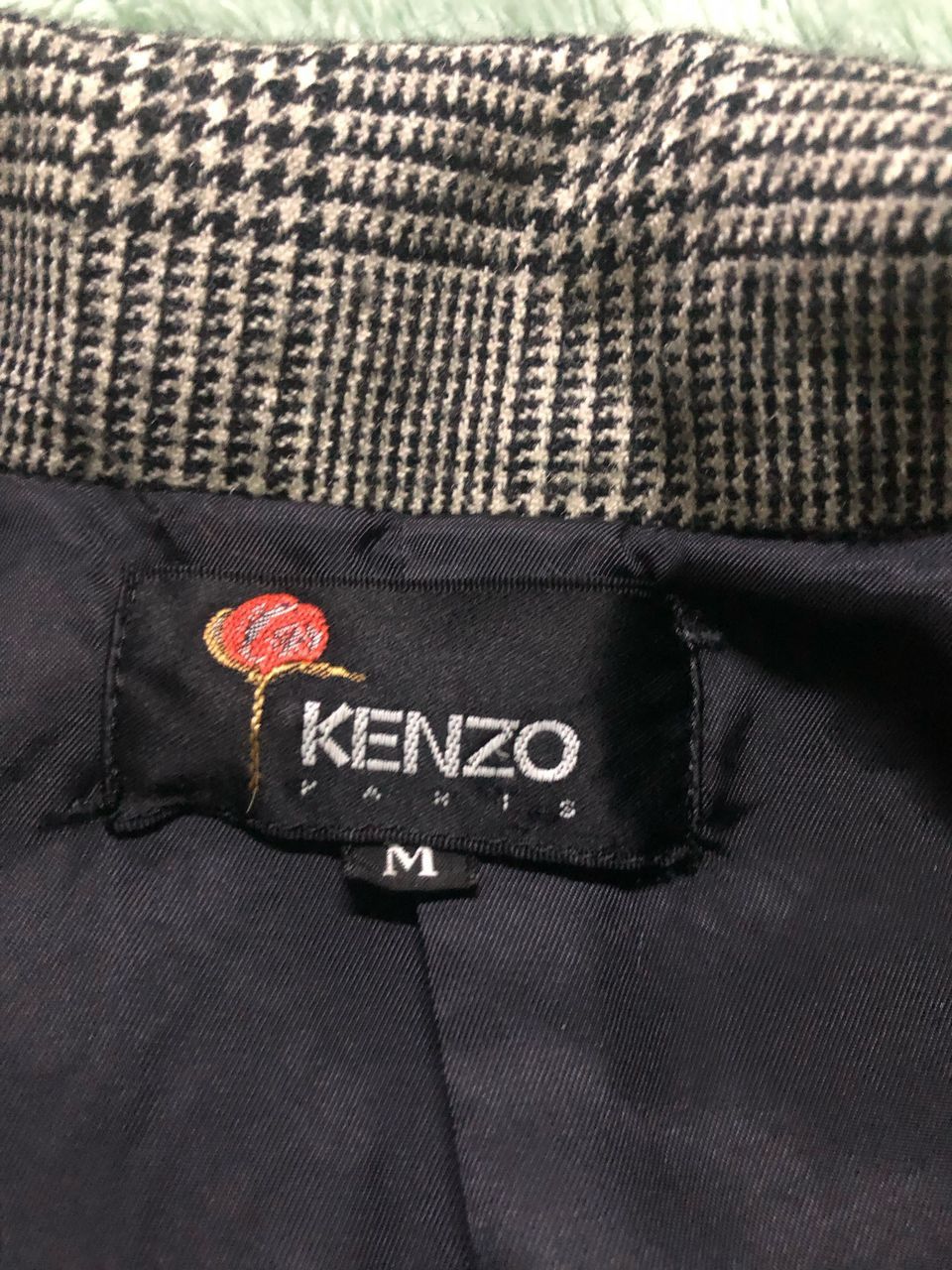 Kenzo × Vintage VINTAGE KENZO PARIS ROBE CHECKED BELTED BUTTONLESS LONG COAT Size US M / EU 48-50 / 2 - 16 Thumbnail