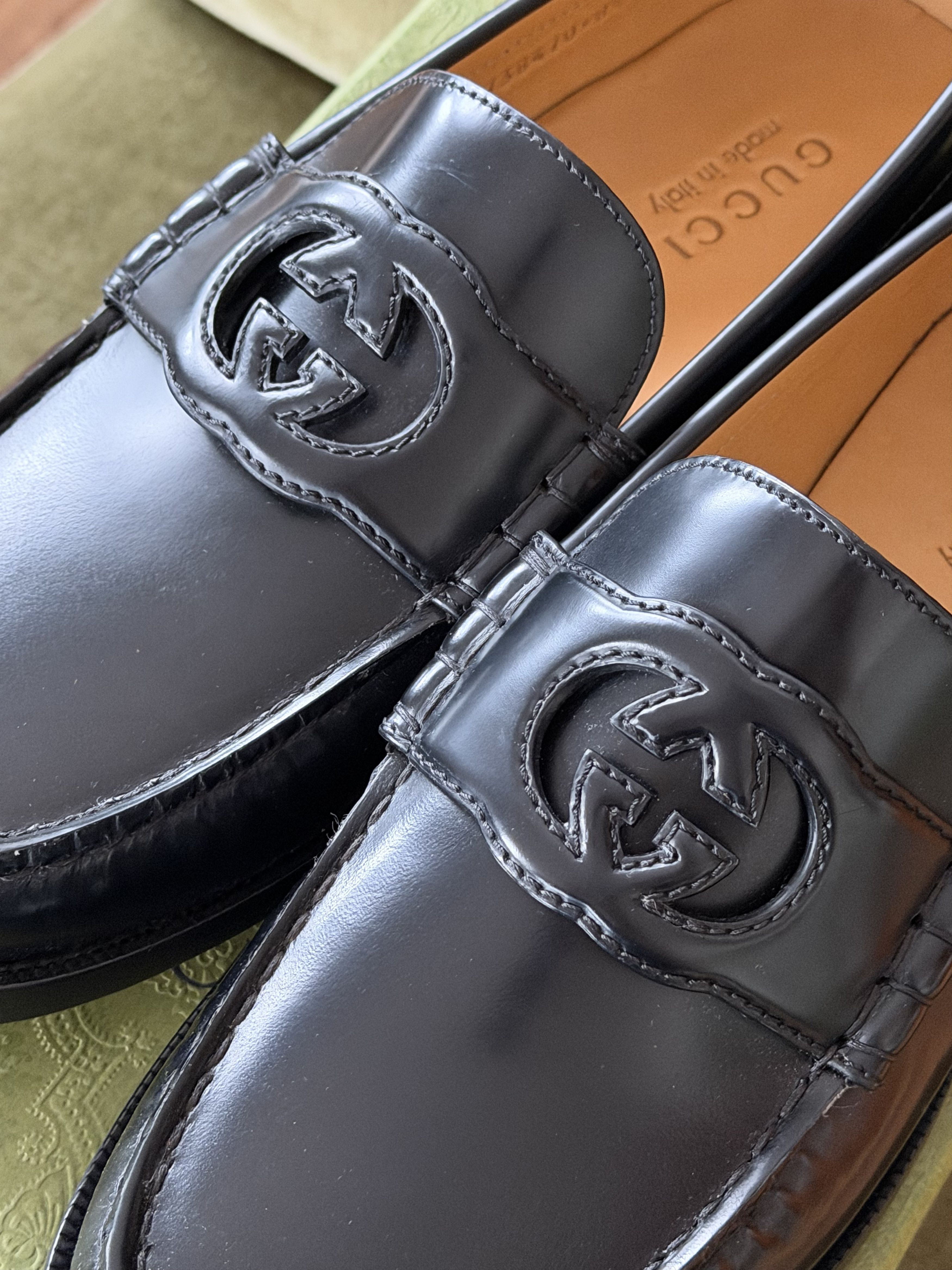 Gucci Gucci Loafer 'Interlocking G - Black' Size US 9 / EU 42 - 2 Thumbnail