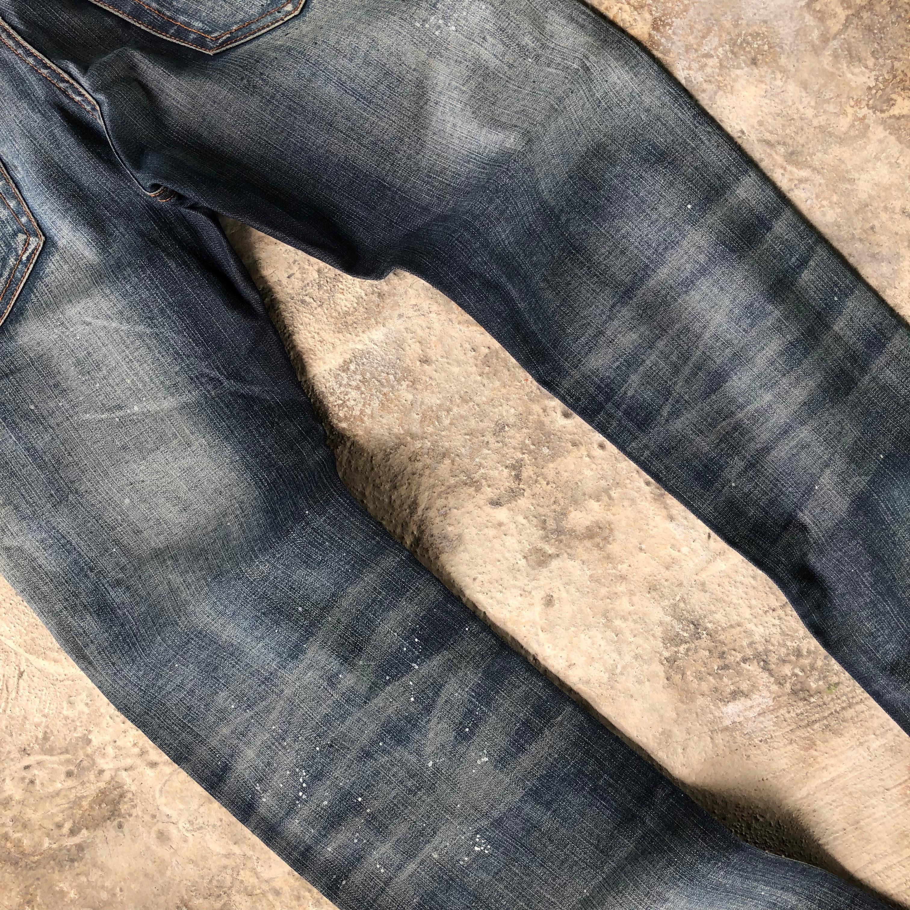 Dior × Hedi Slimane 2000s Denim Splater by Hedi Slimane Size US 28 / EU 44 - 4 Thumbnail
