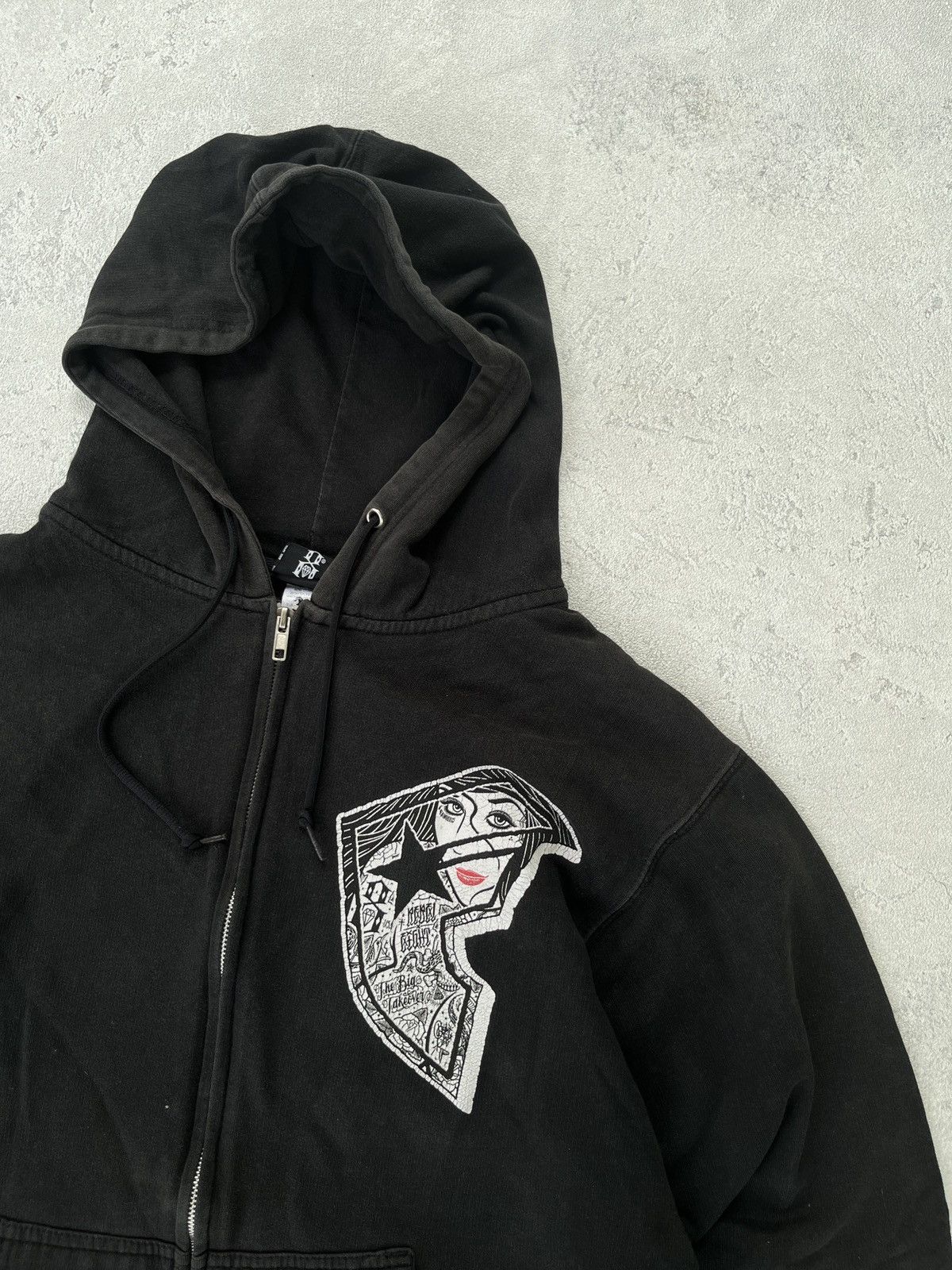 Famous Stars And Straps Y2K Famous x Rebel 8 Zip Hoodie iconic logo vintage Size US M / EU 48-50 / 2 - 4 Thumbnail
