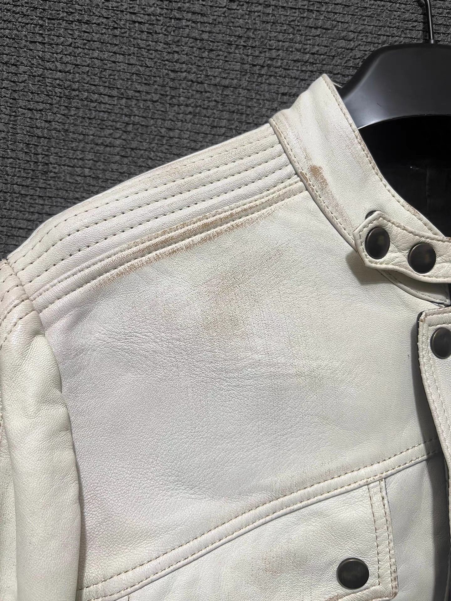 Isaac Sellam Experience white leather jacket