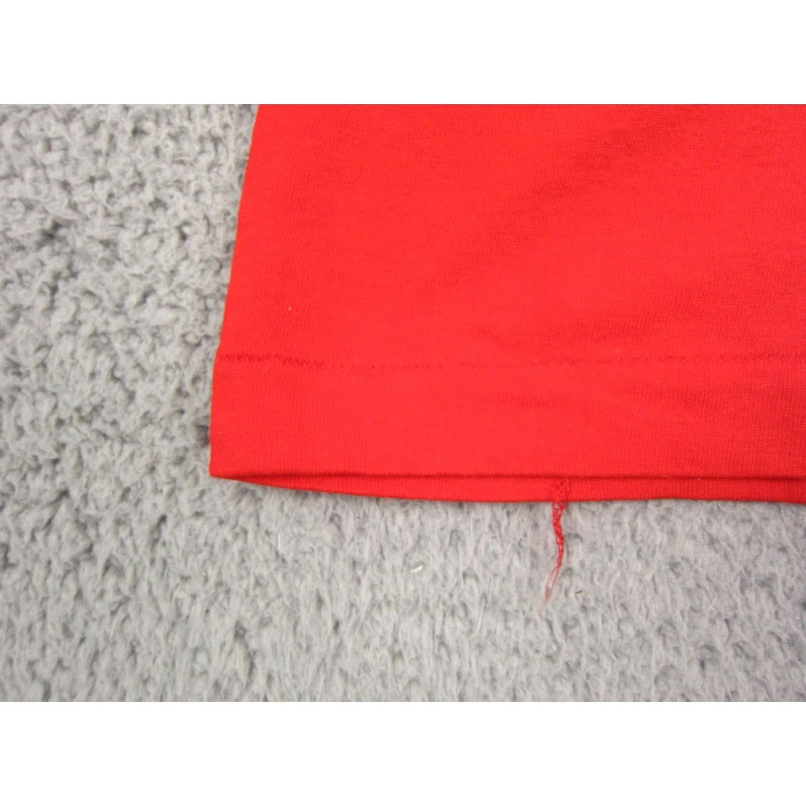 Fruit Of The Loom Fruit of the Loom Shirt Mens 2XL Red Vintage T-Shirt Crew Neck Short Sleeve Knit Cotton 90s Outdoor Mens VINTAGE Size US XXL / EU 58 / 5 - 4 Thumbnail