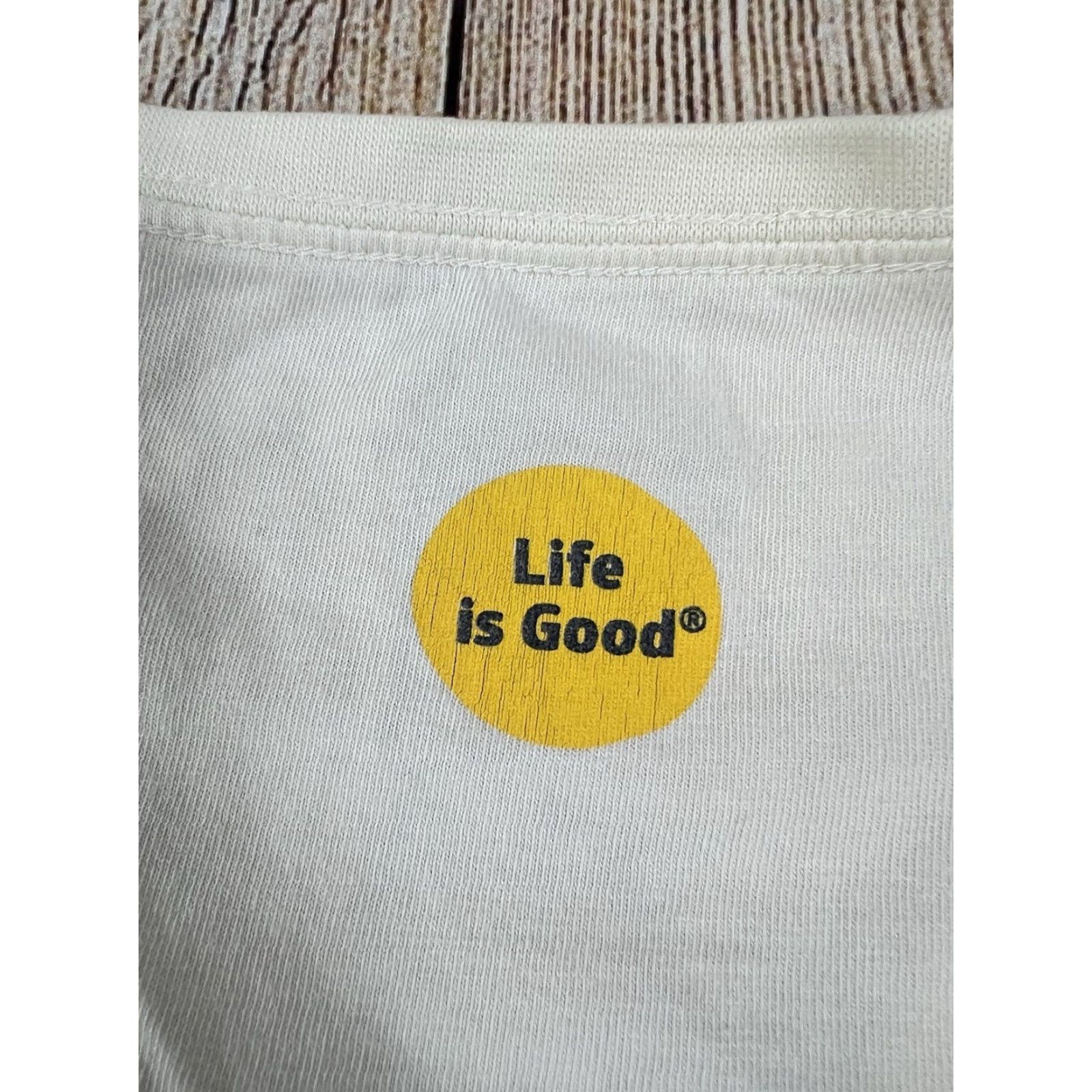 Life is Good VINTAGE Life is Good Shirt Peace Holiday Classic Fit Longsleeve Women M White Kid? Size M / US 6-8 / IT 42-44 - 8 Thumbnail