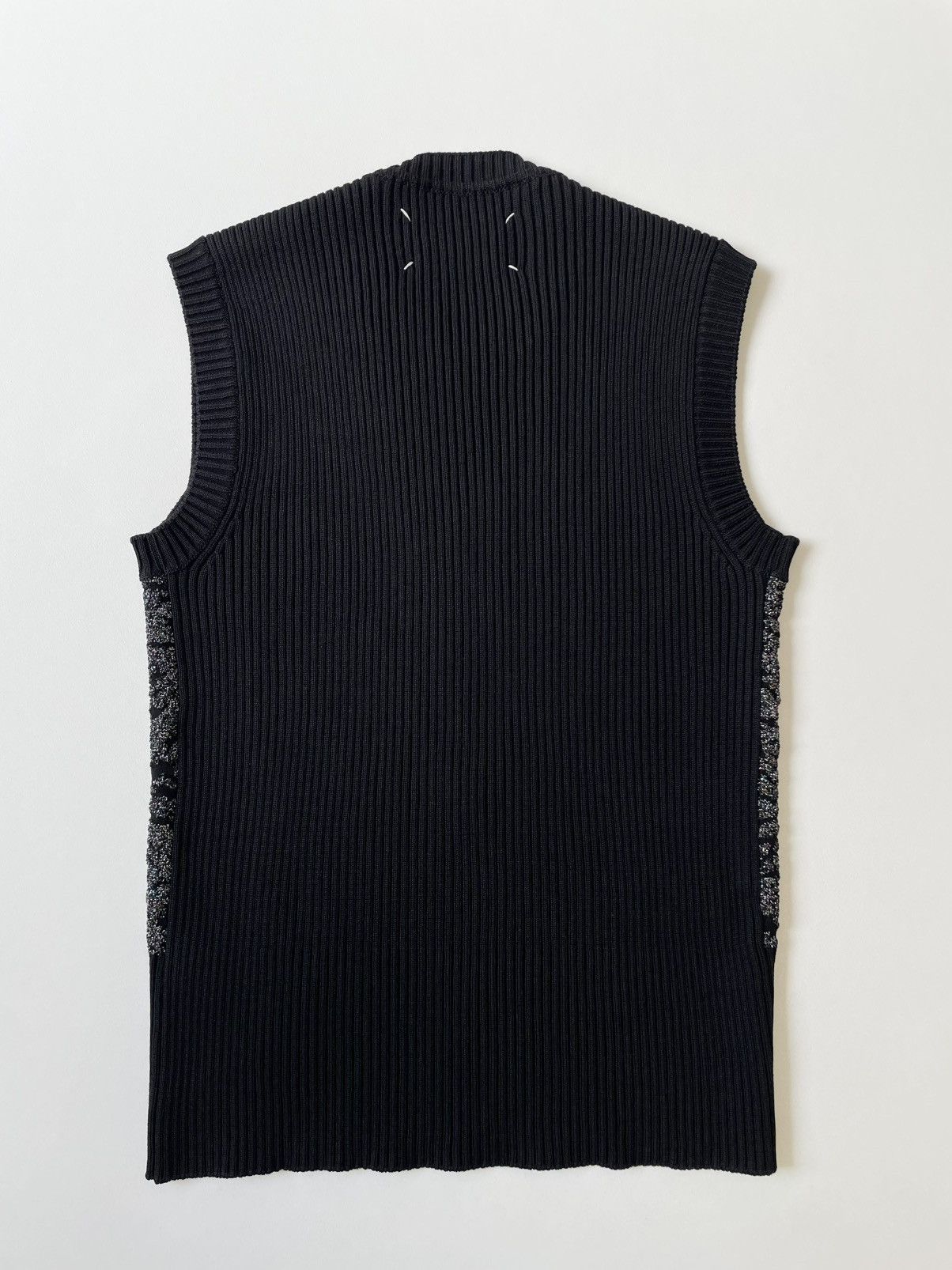 Maison Margiela Sample ‘Metallic Galaxy Intarsia’ Sweater Vest Size US M / EU 48-50 / 2 - 14 Thumbnail