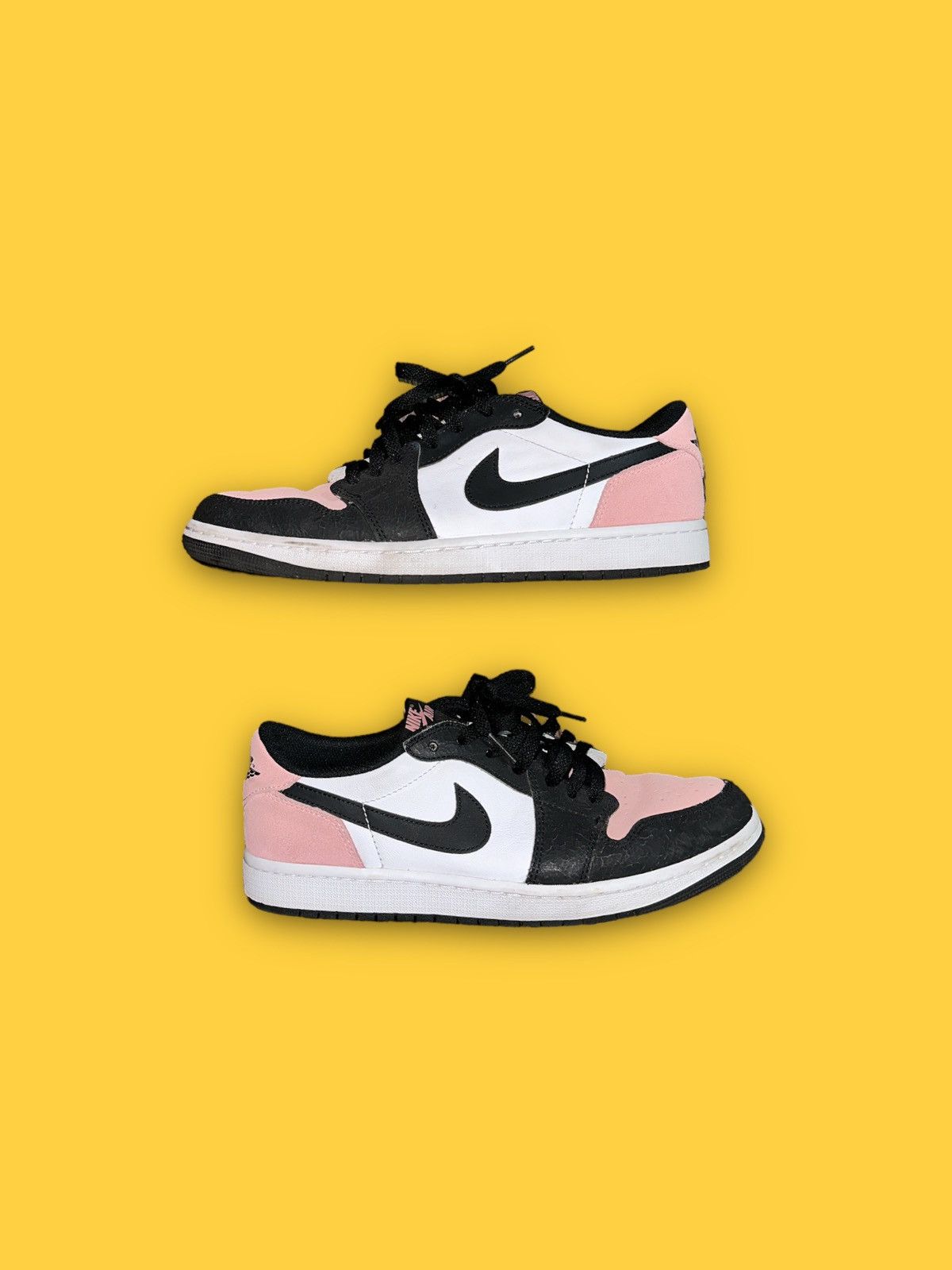 image of Jordan Nike Air Jordan 1 Low OG Shoes in Pink, Men's (Size 10)