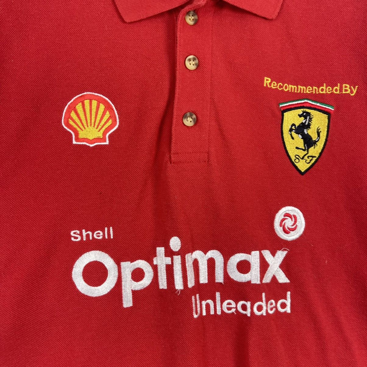 Ferrari 90s Vintage 1996 Michael Schumacher Ferrari F1 Polo Shirt Size US L / EU 52-54 / 3 - 4 Thumbnail