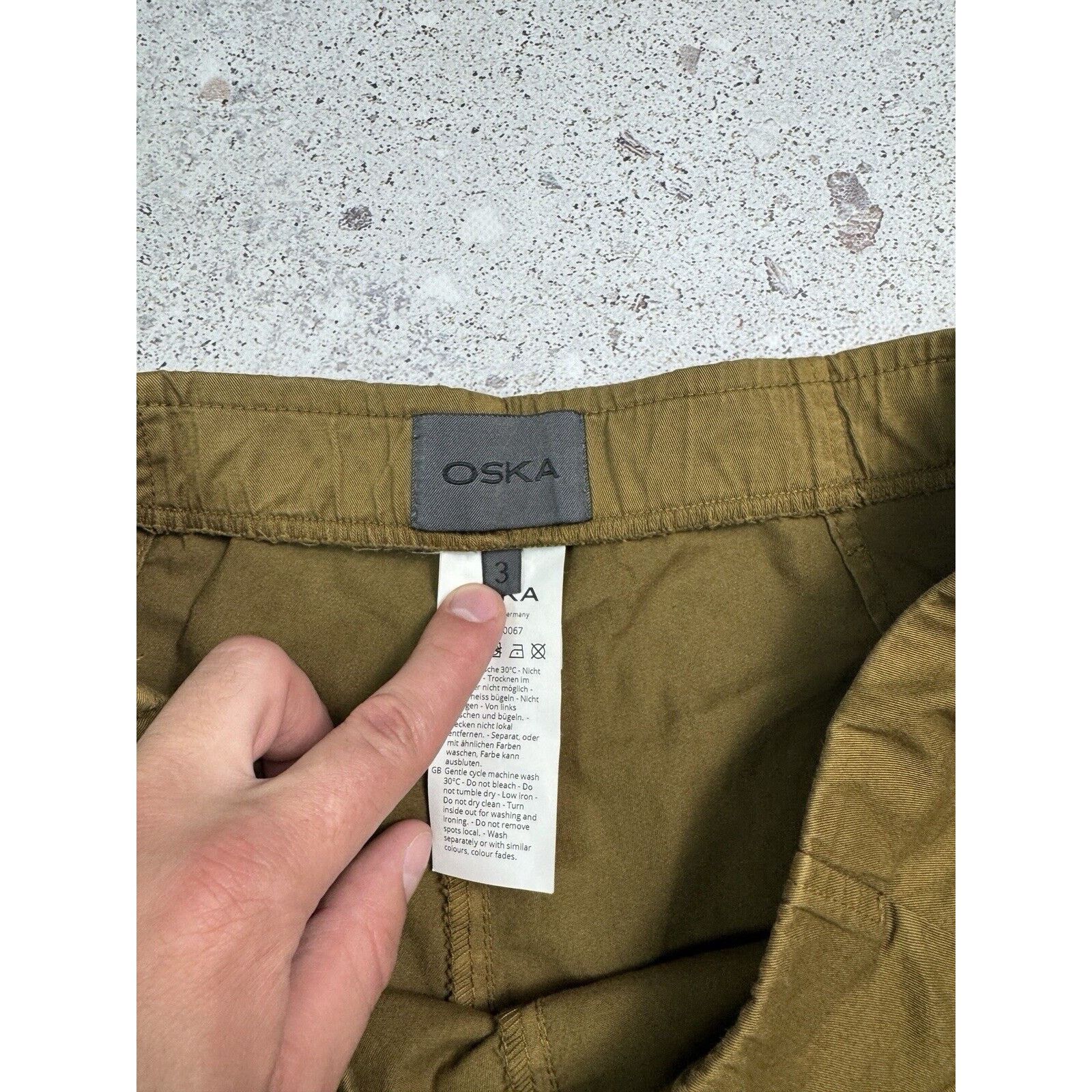 Oska Women’s Trousers Pants Avant Garde Size 3 Beige Us 12
