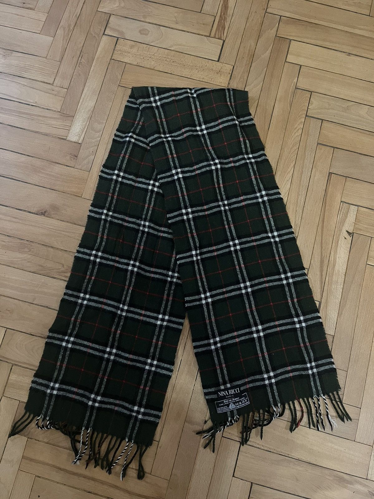 Vintage Nina Ricci Wool Scarf - Classic French Elegance Size ONE SIZE - 5 Thumbnail